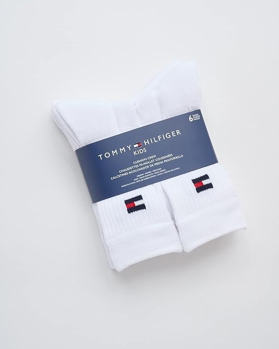 【現貨】K112036 Tommy Hilfiger 大童中筒襪(一套六對)