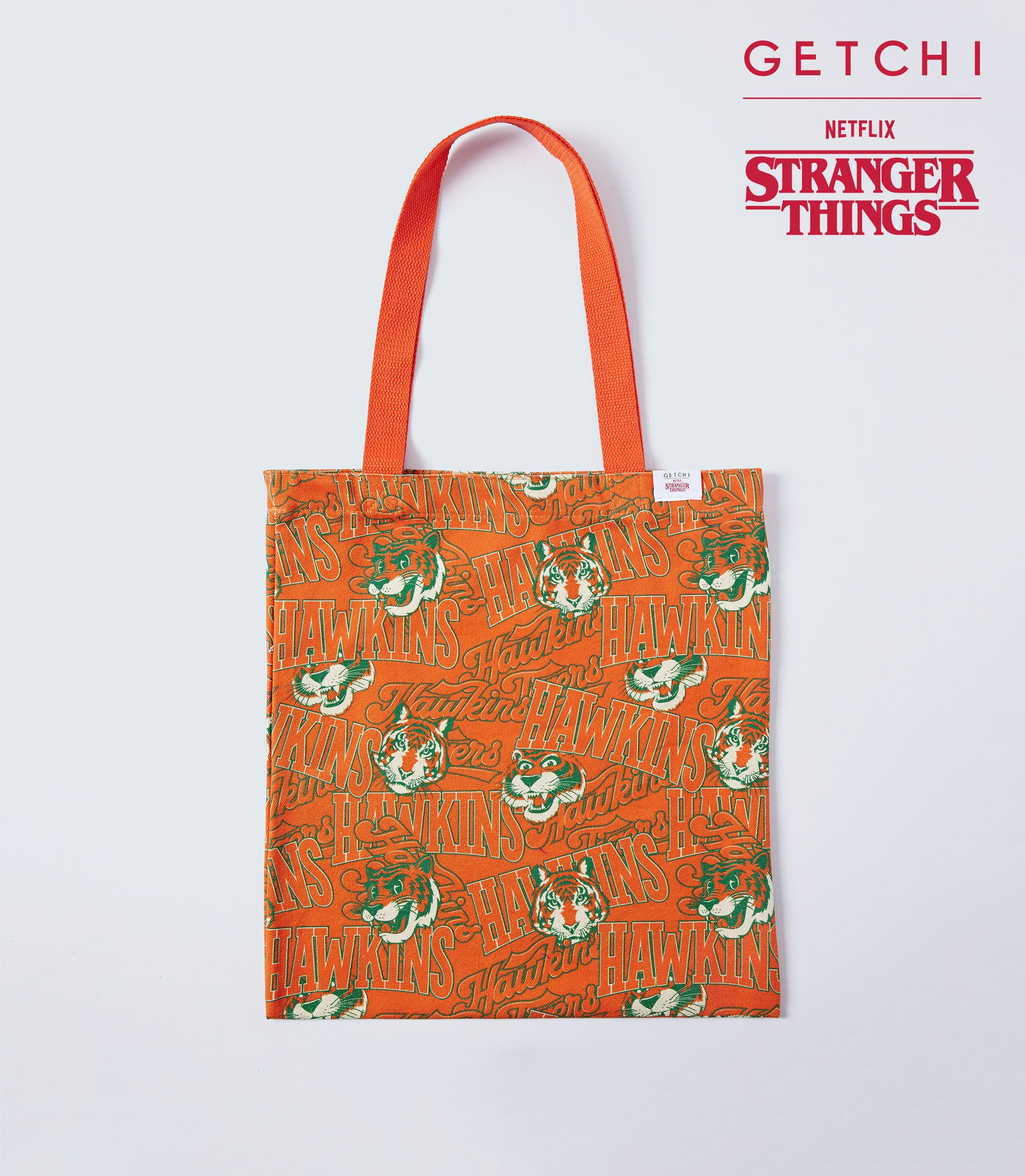 (現貨)Getchi X Stranger Things TOTE BAGES怪奇物語聯名帆布包