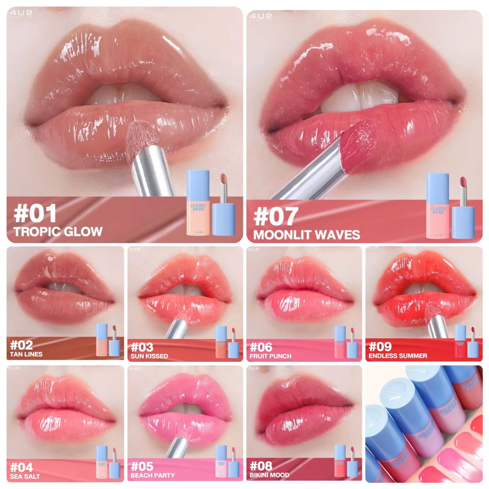 TH2 4u2 Glassy babe 鏡面唇彩