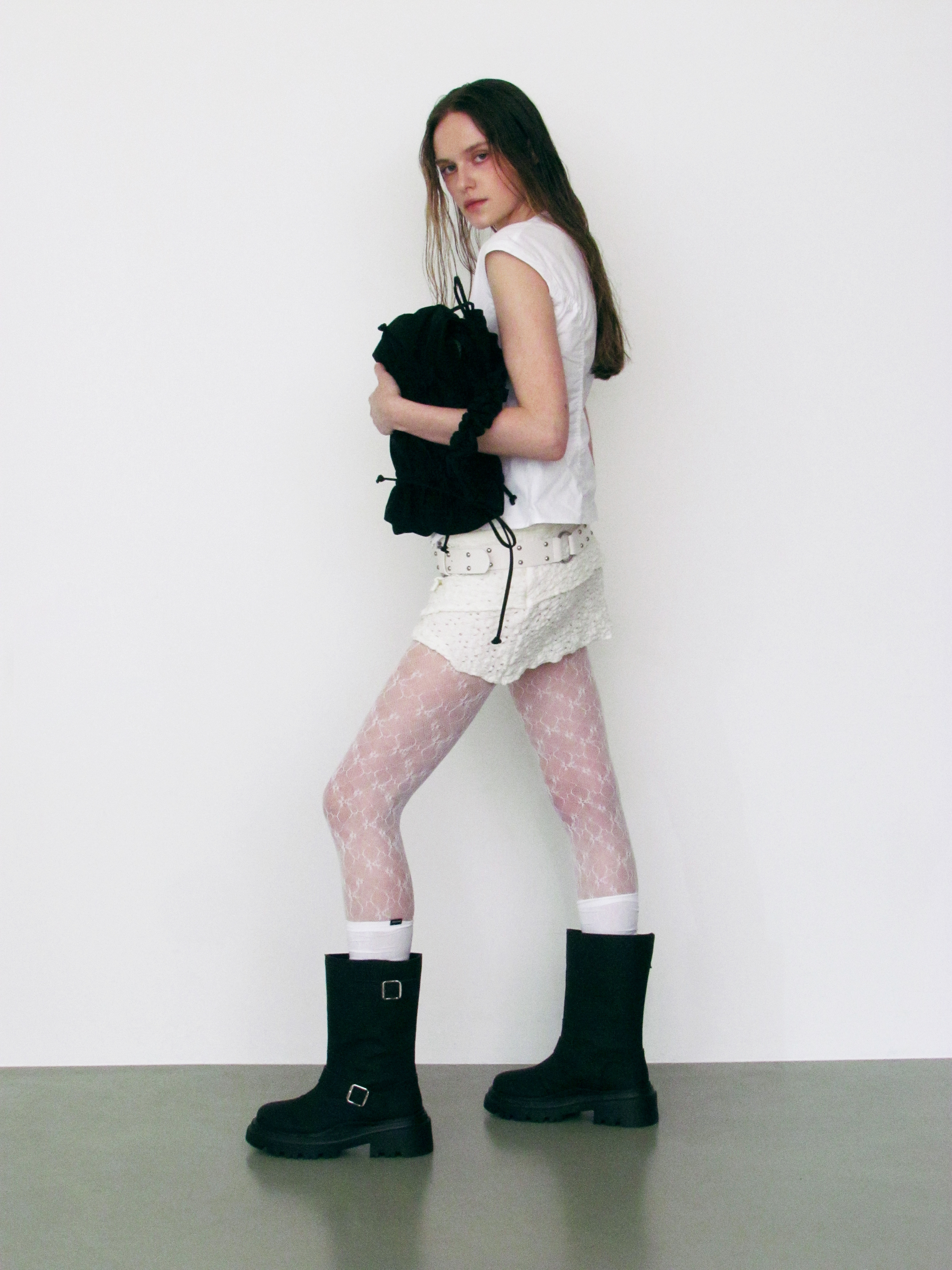 KHIHO CITY BUCKLE RAIN BOOTS K24-SH009 BK