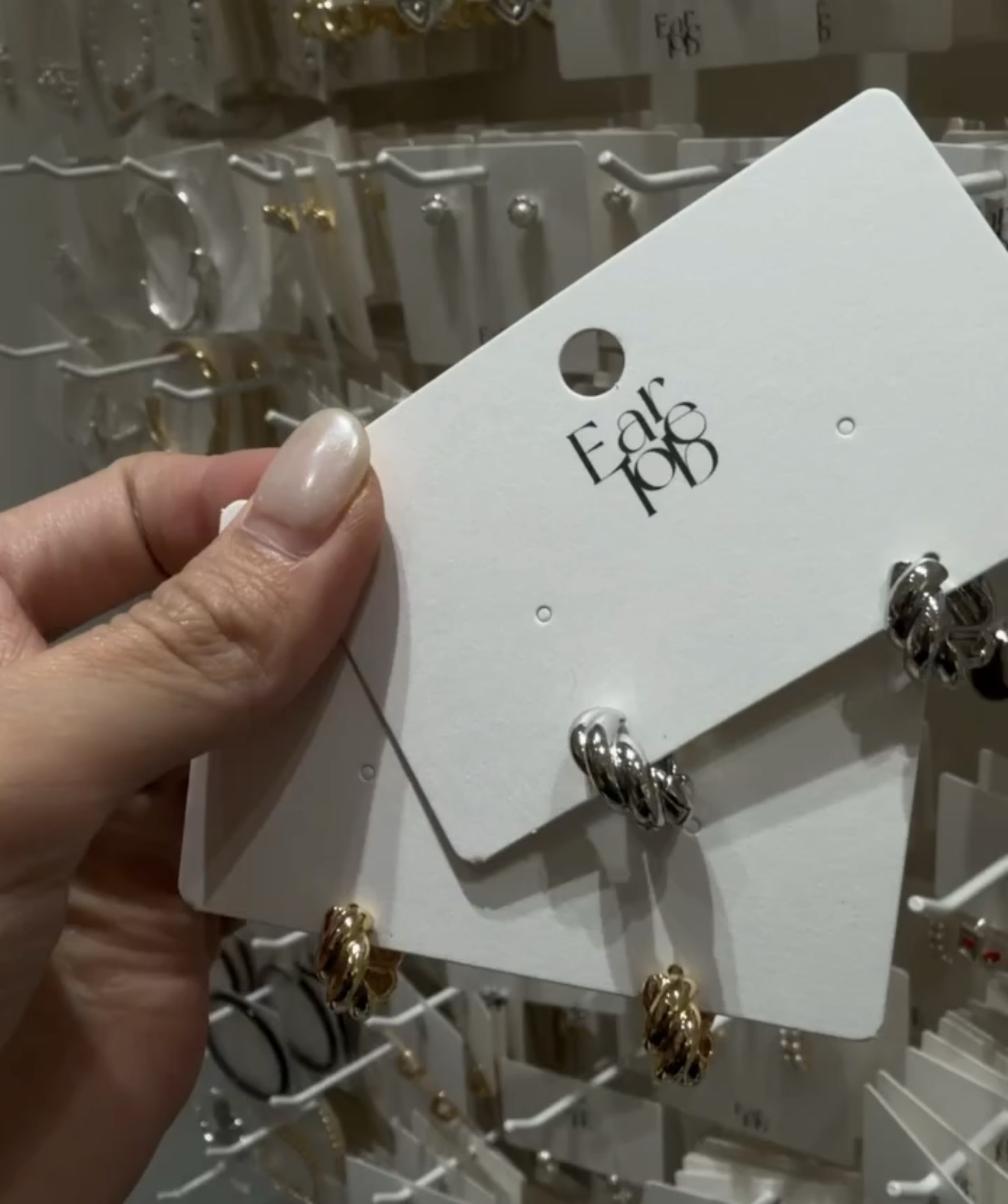 【韓國連線】S02 冷淡風編織麻花耳環