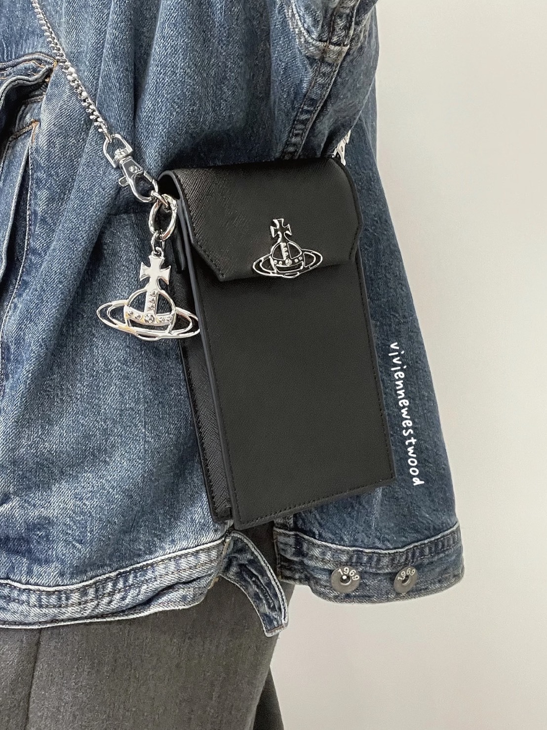 VIVIENNE WESTWOOD 西太后 小牛皮 手機 卡包