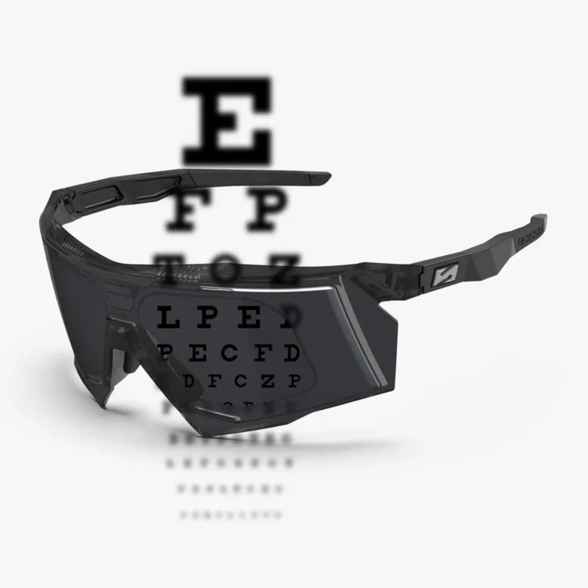 新款【SCICON】Aeroshade Aerostorm 近視運動風鏡 / 黑框 鏡面黑片