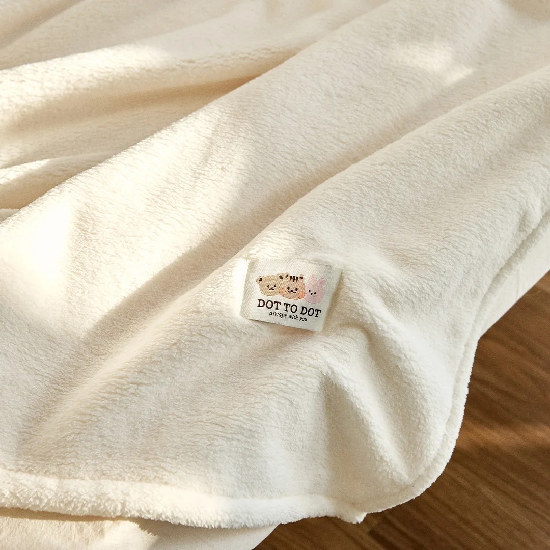 25F/W DTD Premium超柔絨雪白系列-極細纖維保暖蓋毯(S/M/L)