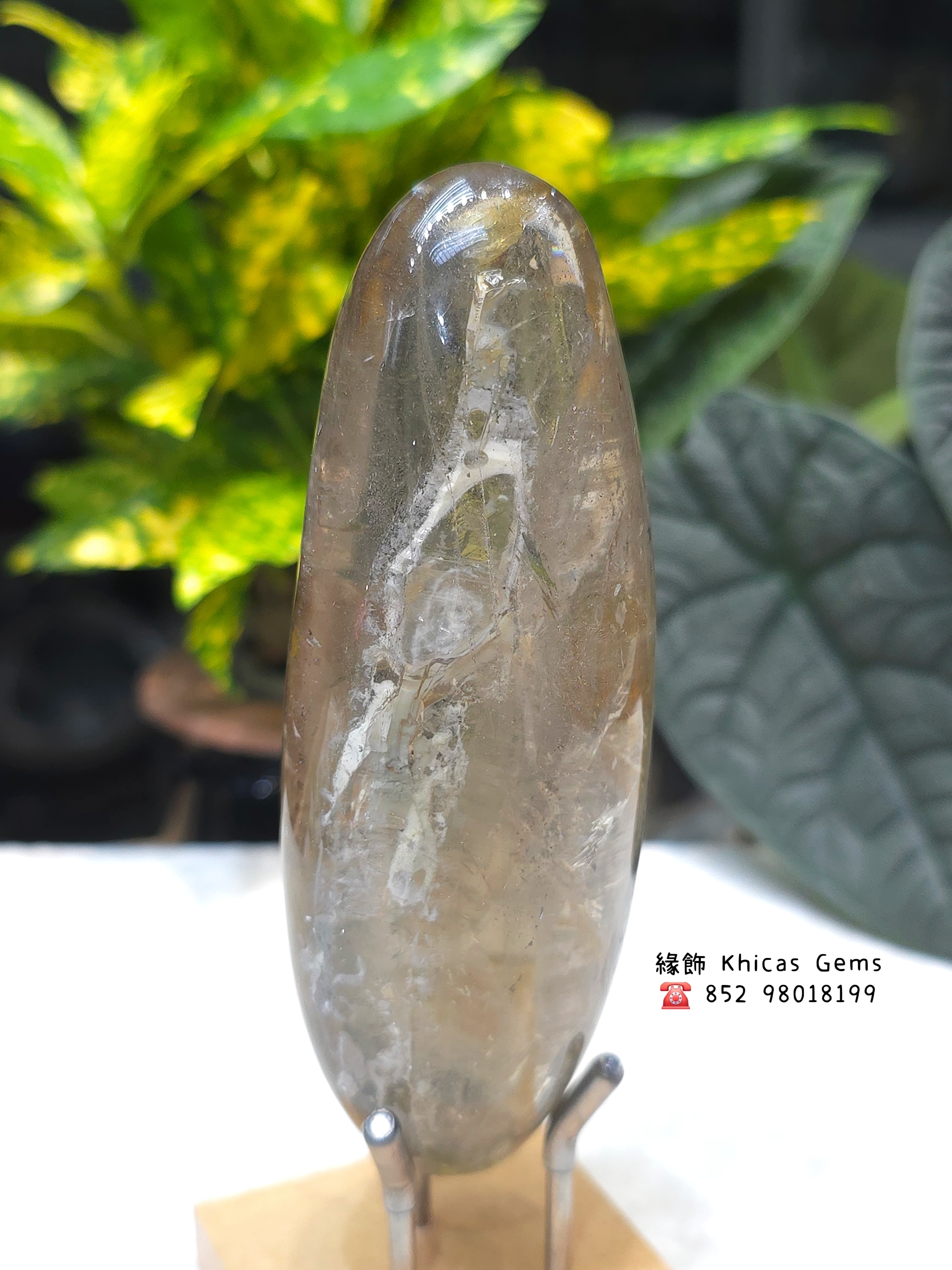 收藏級😍 天然黃流沙水膽骨幹水晶原石