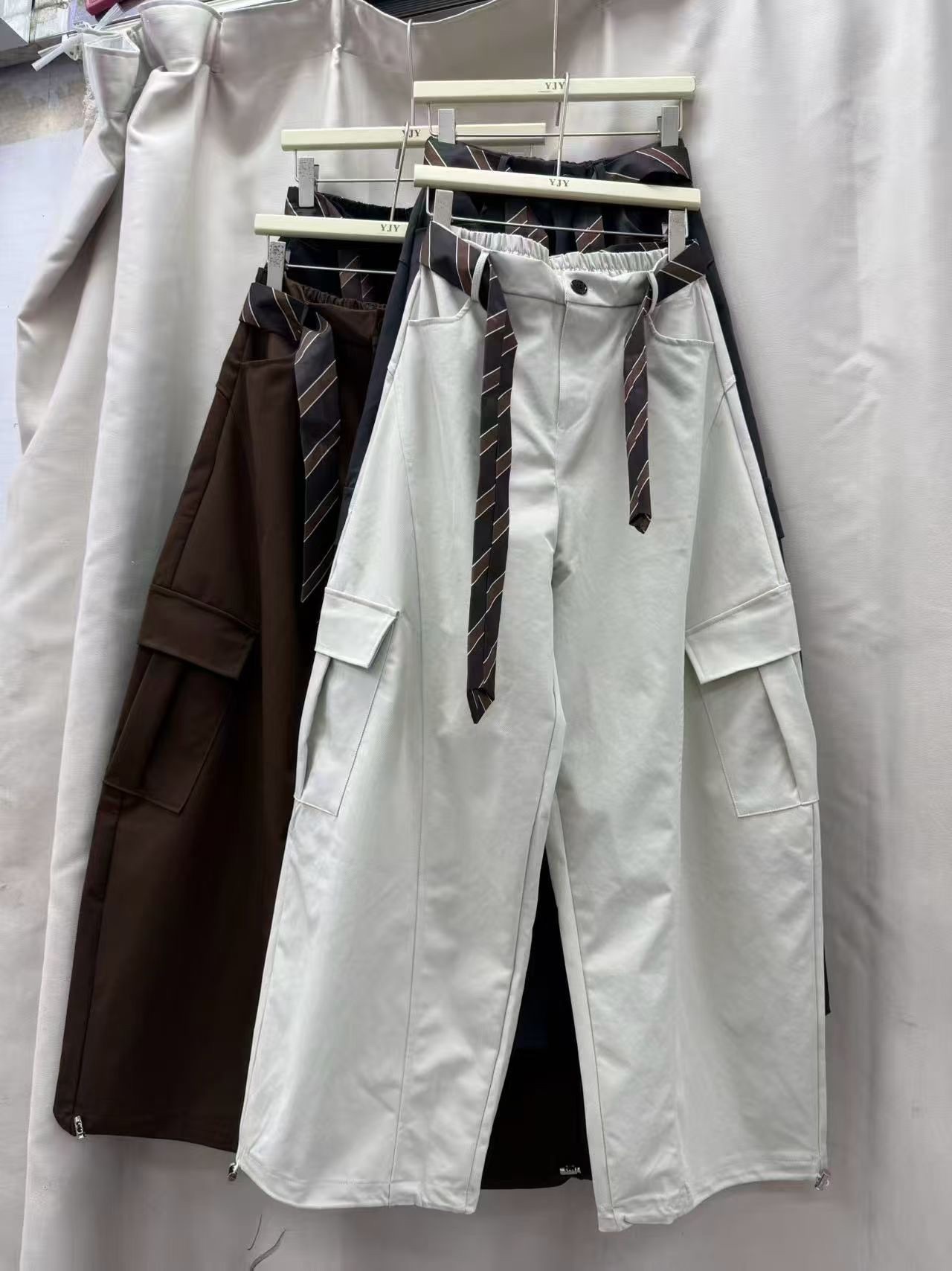 腰帶彎刀長褲 2282