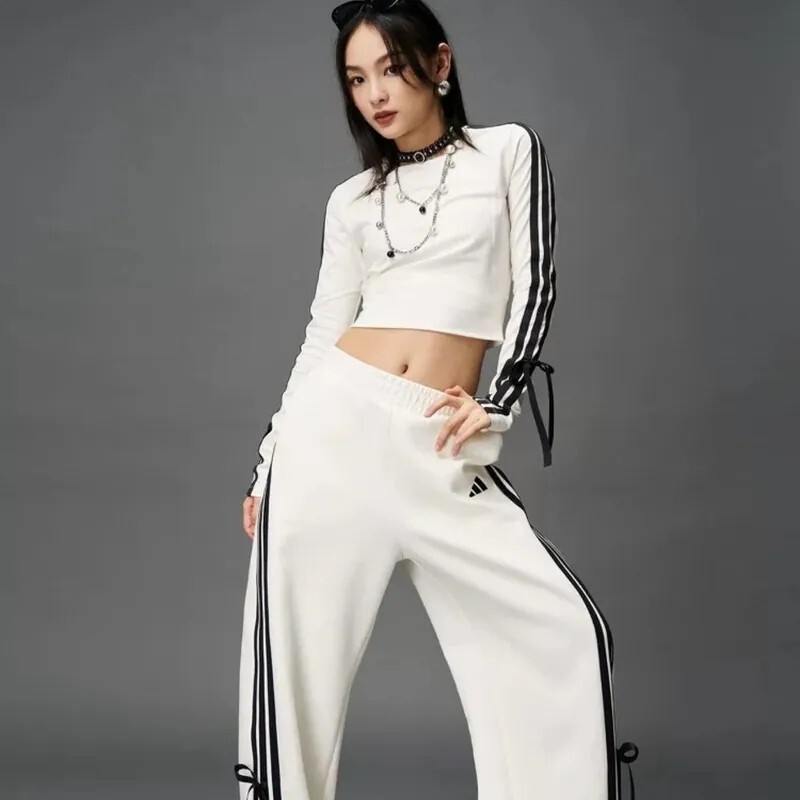 【預購】ADIDAS W 圓領合身 蝴蝶結上衣 3色 KG3862