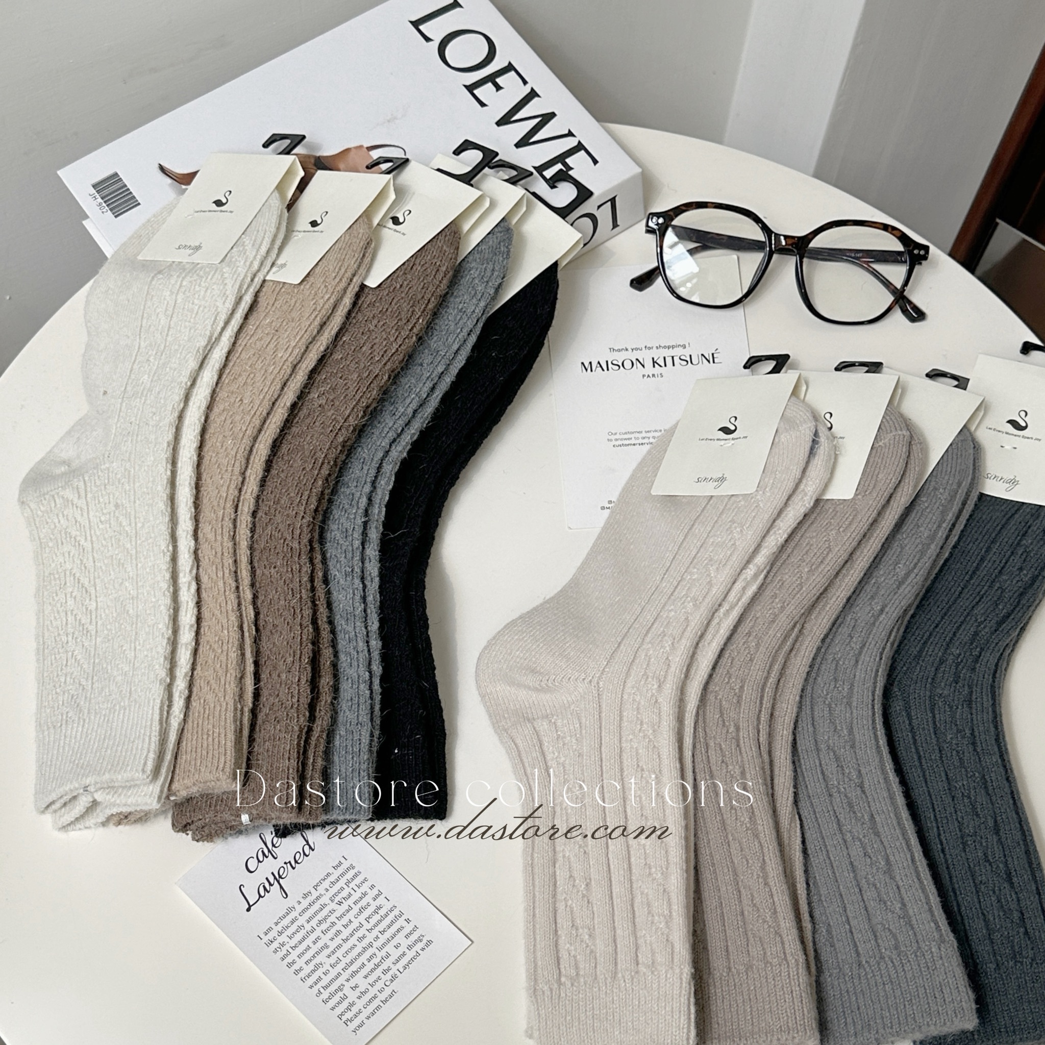 暖呼呼綿羊毛小腿襪/兩款