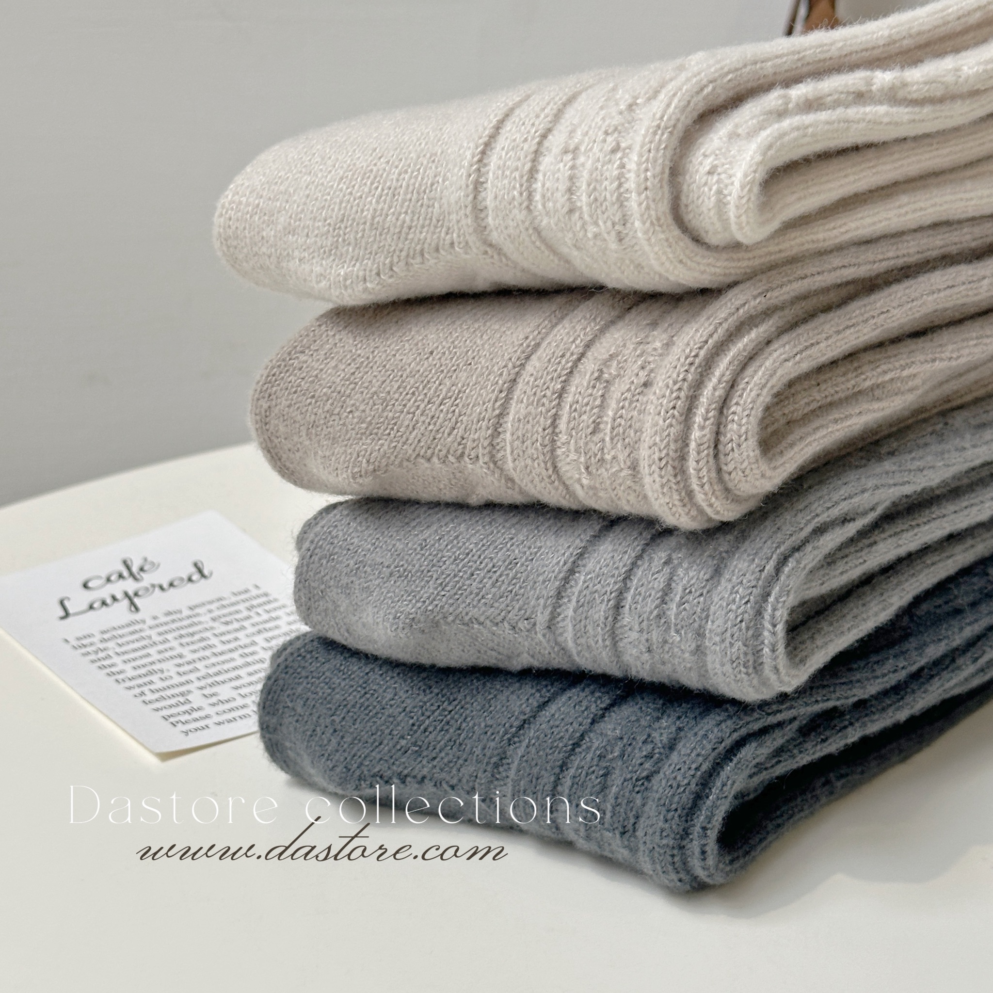 暖呼呼綿羊毛小腿襪/兩款