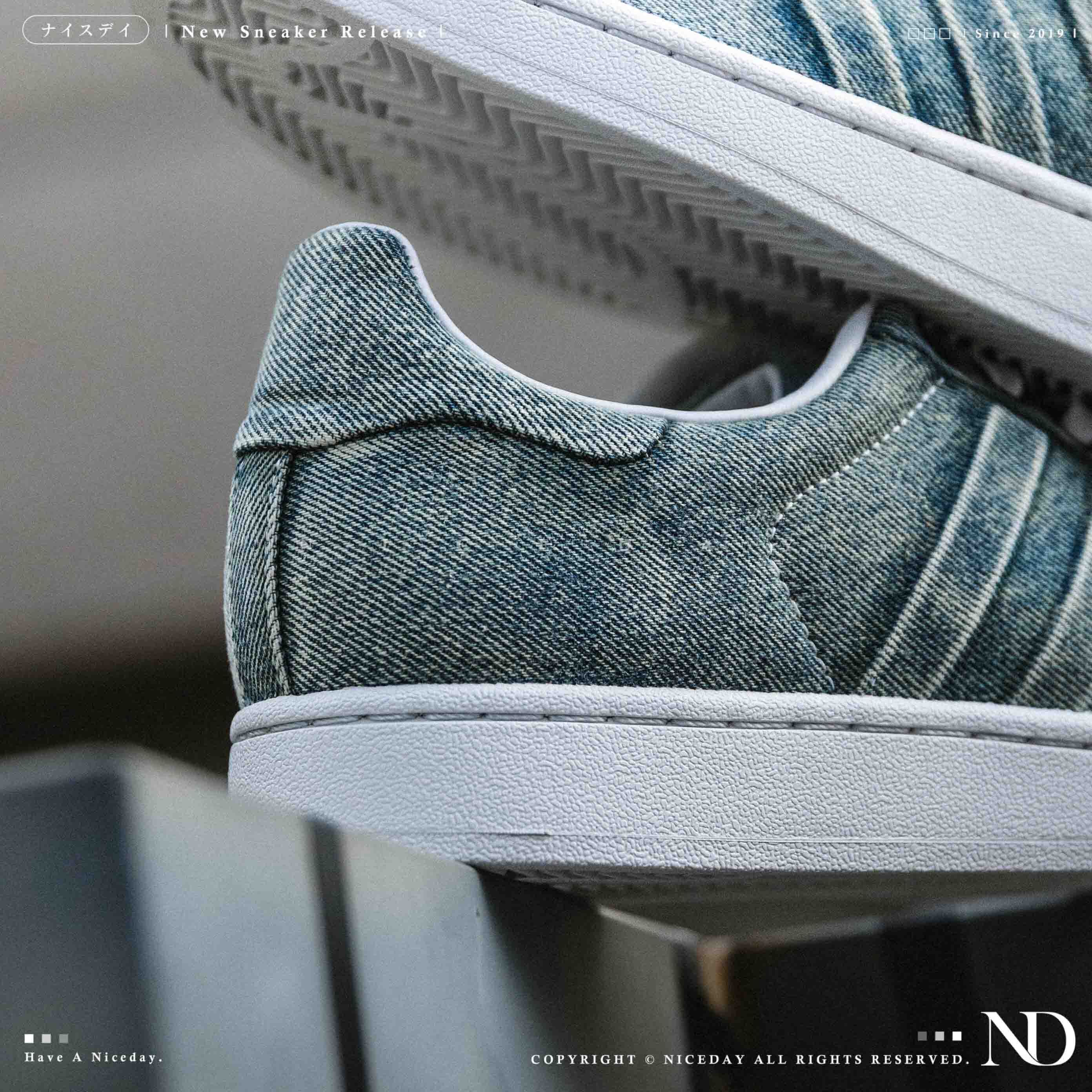 NICEDAY 代購 ADIDAS SUPERSTAR 82 貝殼頭 愛迪達 三葉草 牛仔 丹寧 刷舊 水洗 男女鞋 JQ3239