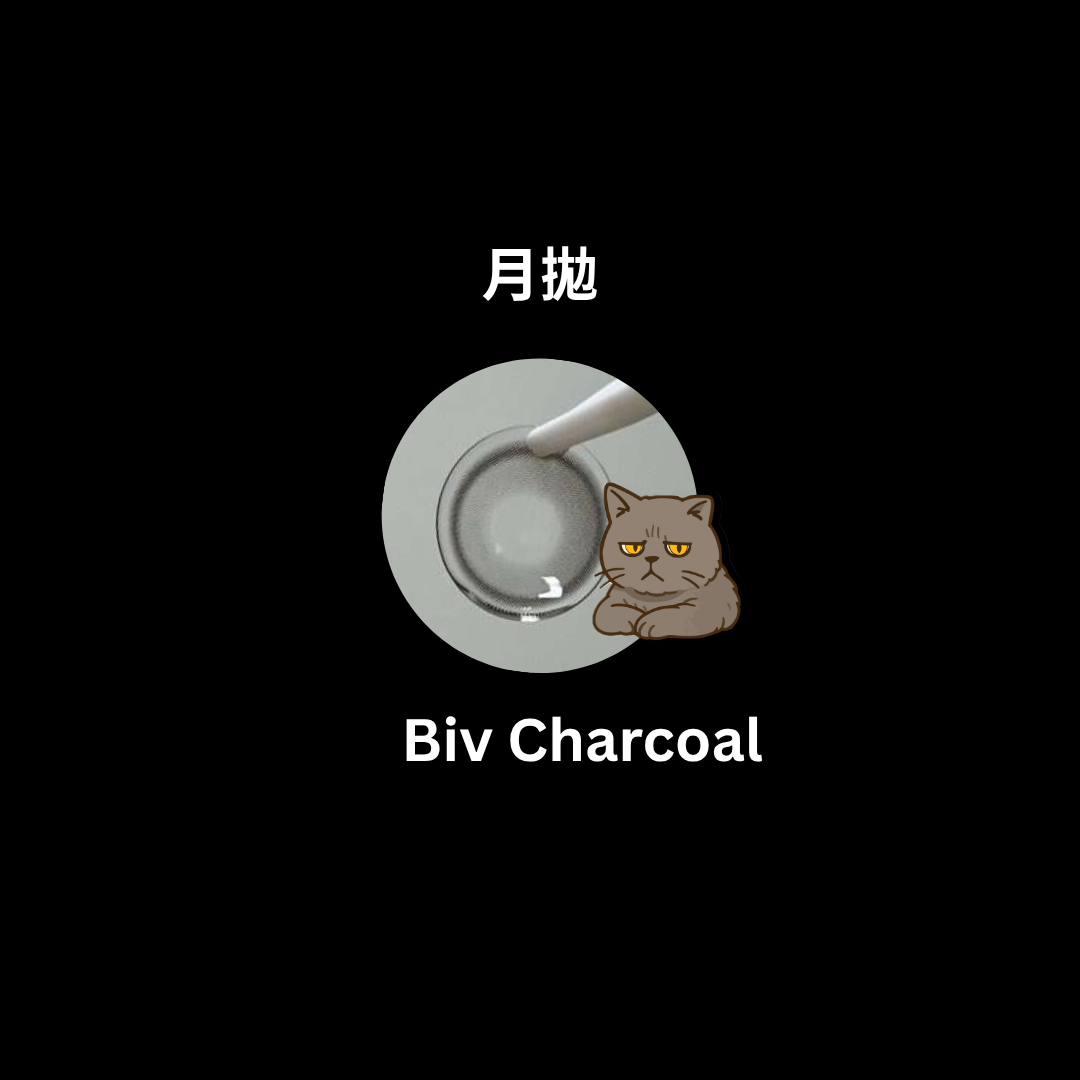 [月拋] FiPN Biv Charcoal 月拋隱形眼鏡｜每盒2片