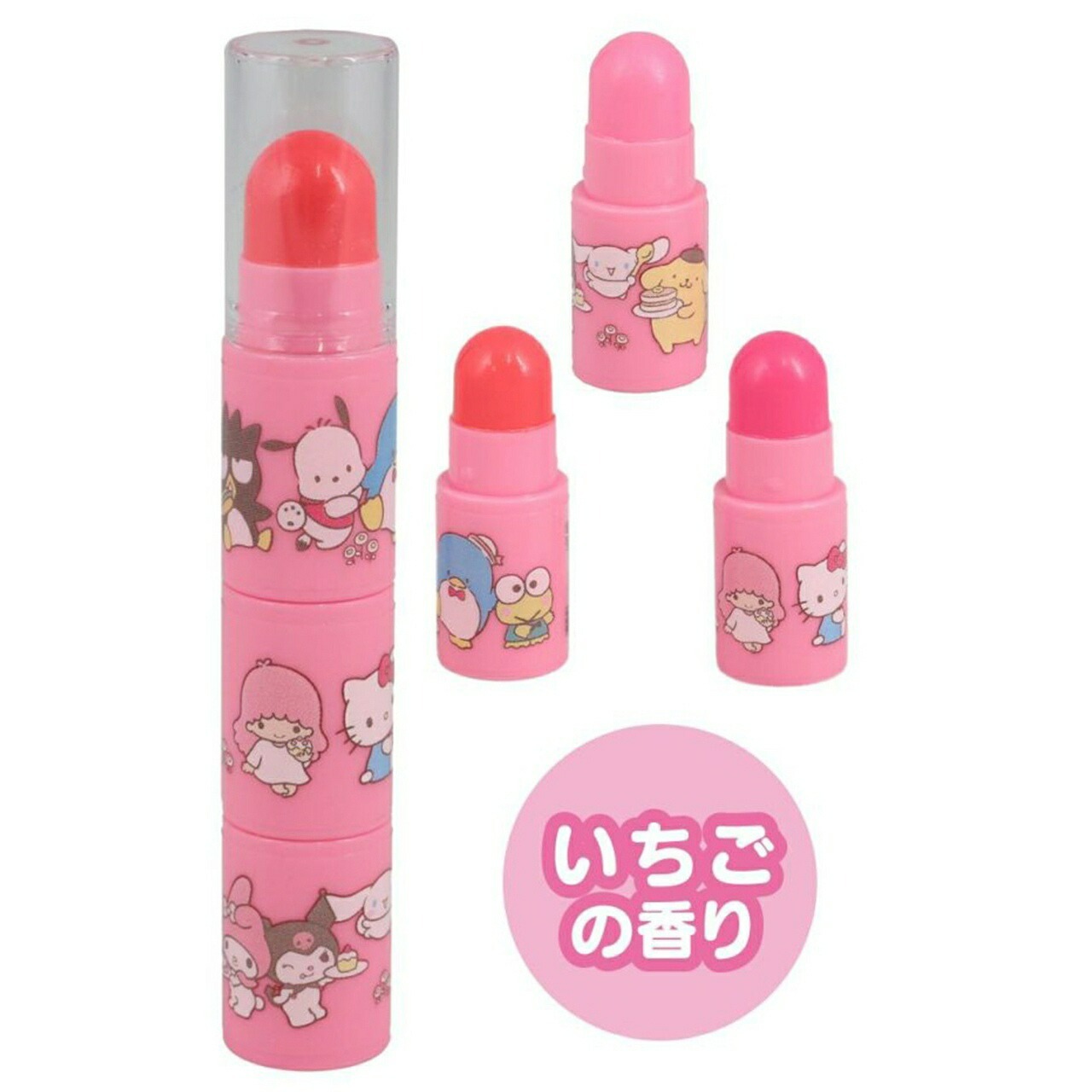 日本 Sanrio 兒童唇頰兩用三色彩妝