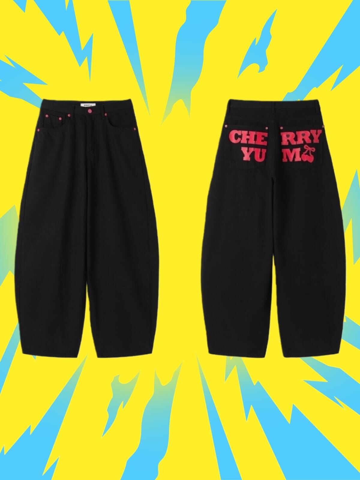 韓國 CHERRY闊身牛仔褲（K11 F184）