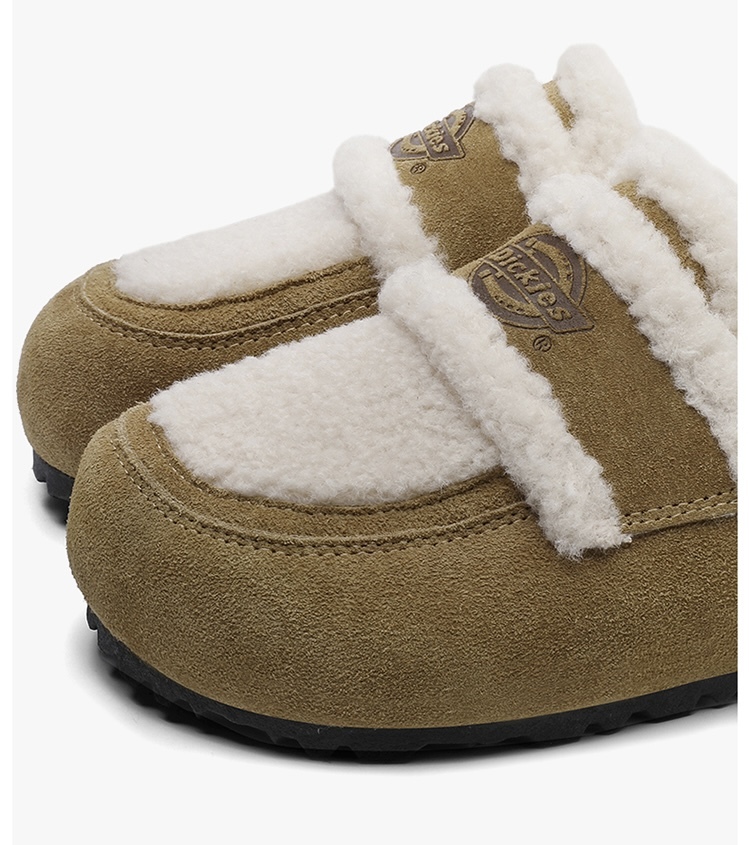 代購-Dickies 保暖 毛毛 防滑防磨  厚底拖鞋