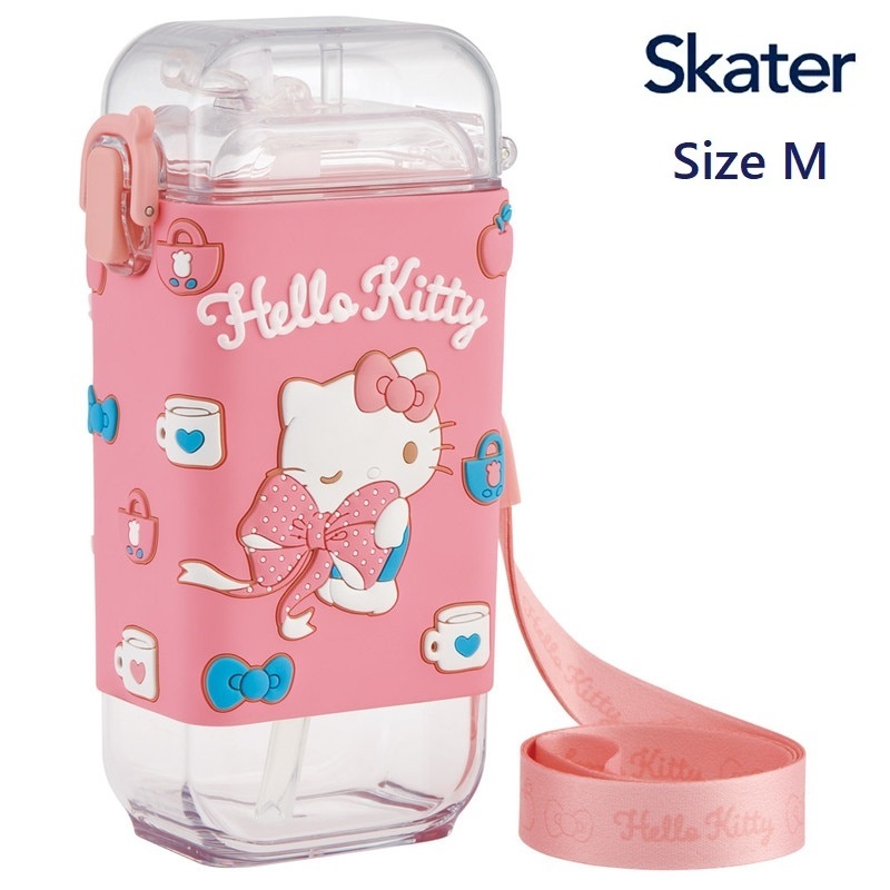 JP Hello Kitty 便攜式吸盤水樽 附有帶 450ml 9825