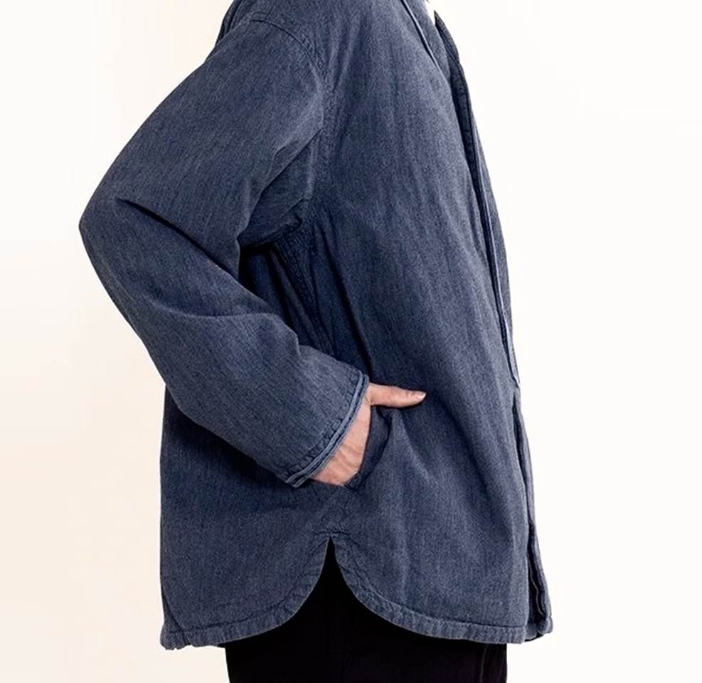 LAST PCS RE-STOCK: VISVIM 2025 DUGOUT CHAMBRAY ((DOWN)) L/S - LT.INDIGO PRE ORDER ITEM (預訂中)