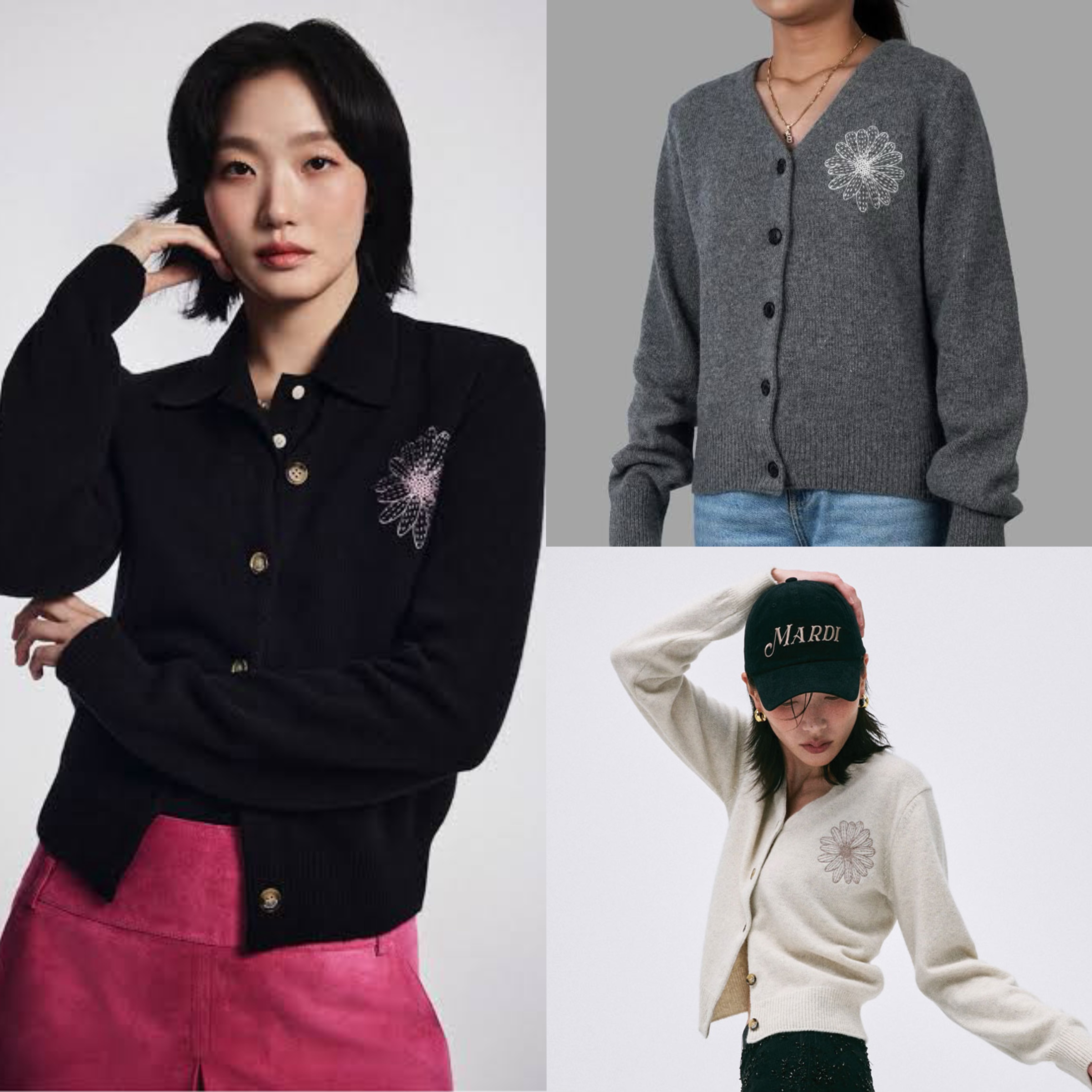 🇰🇷 Mardi 羊毛＋浣熊毛V領冷衫（K11 BR821）