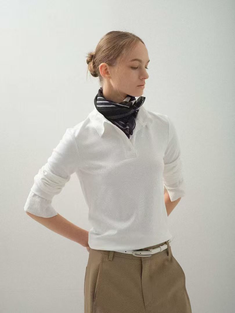 GB5248 排扣翻領修身恤衫