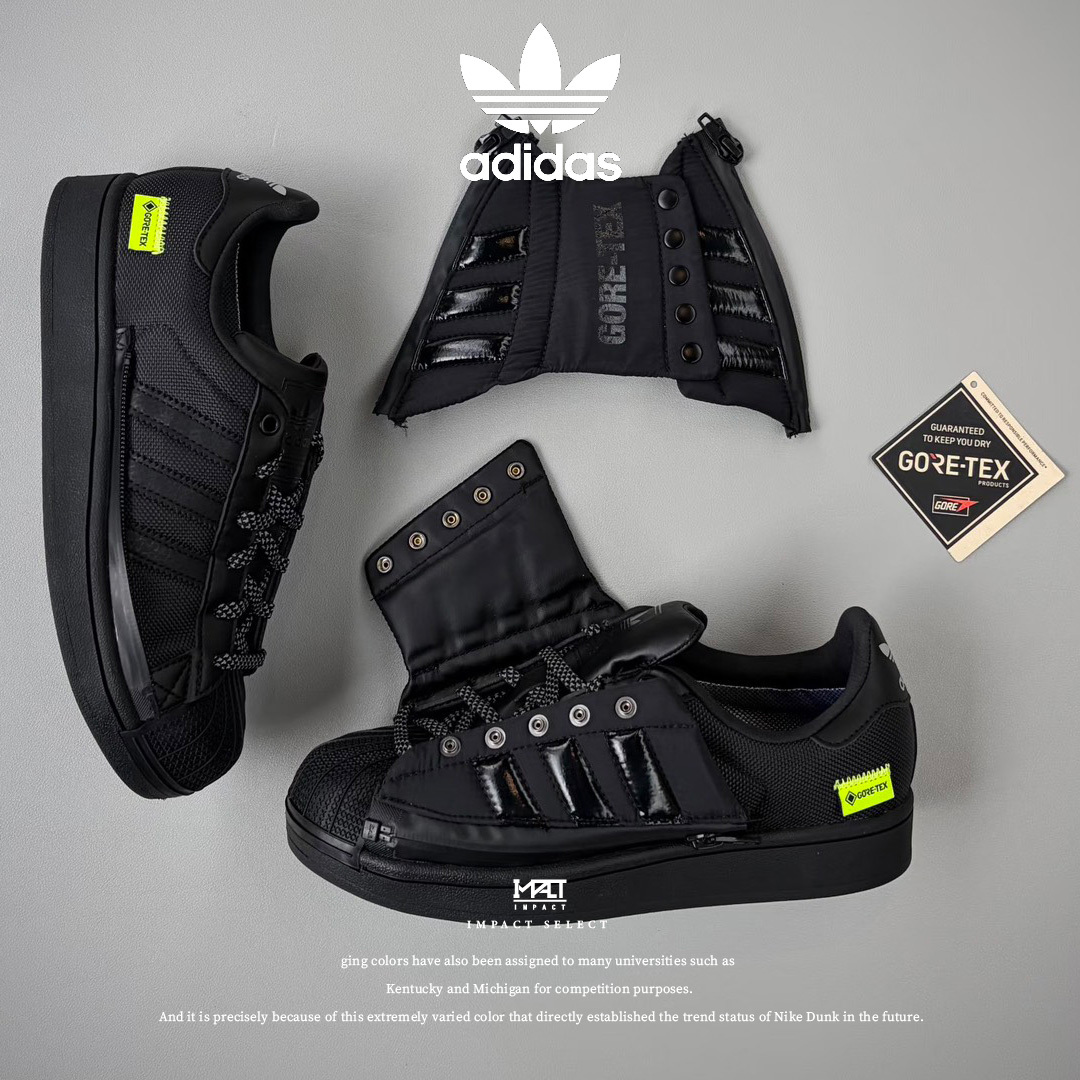 adidas originals Superstar 2 ORE-TEX®防水 可拆卸 羽絨背心 兩穿 KJ3658