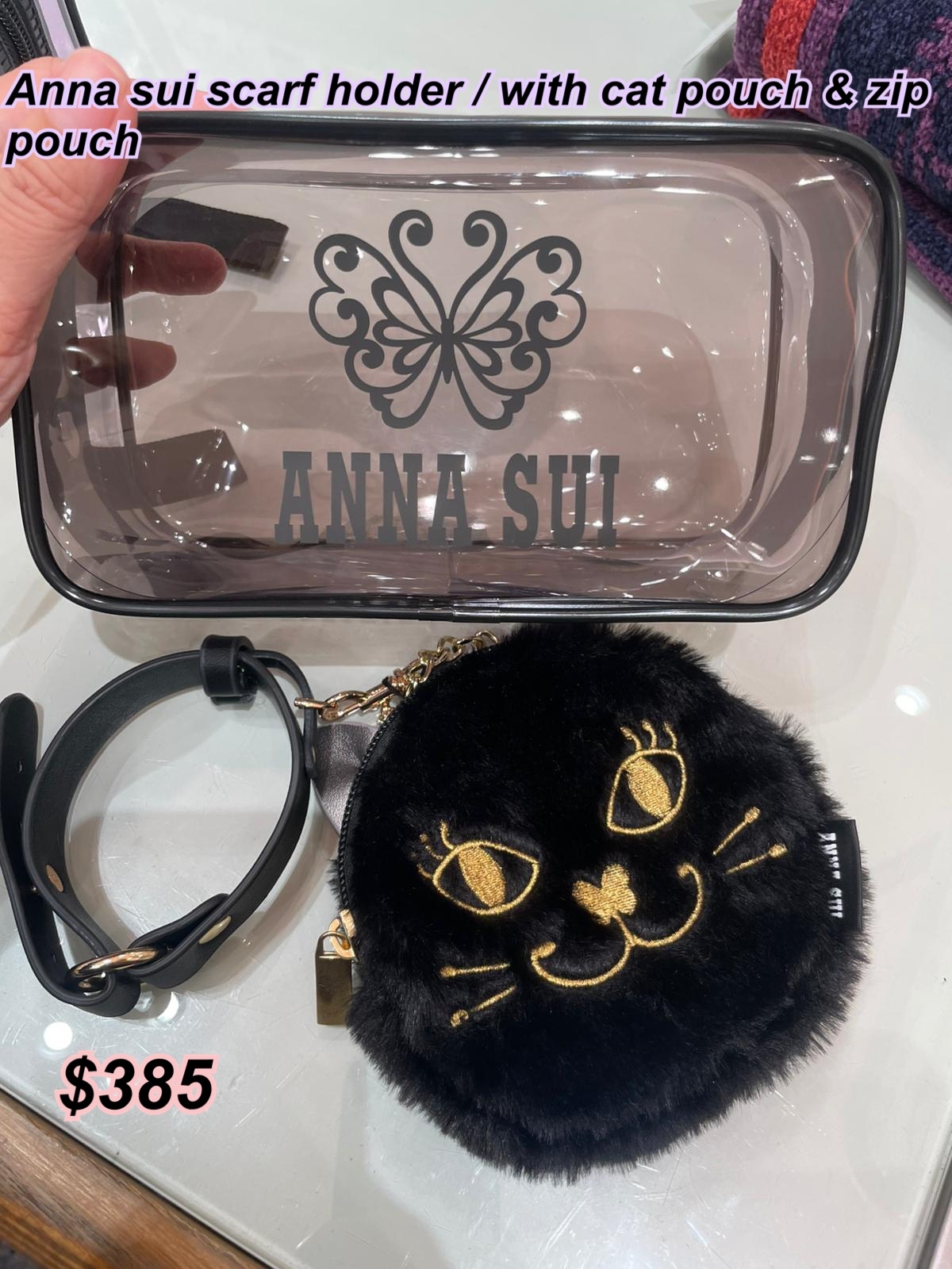 20/11 百貨公司新款 Anna sui pouch 3 in 1 / 3 色