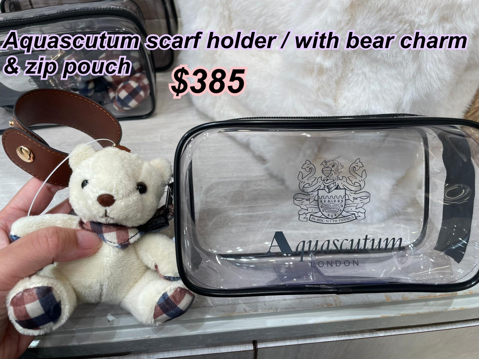 20/11 百貨公司新款 Aquascutum pouch 3 in 1 / 3 色