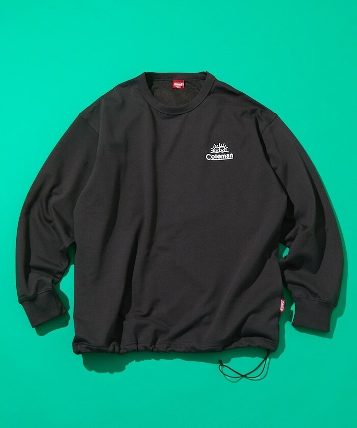 『代購+現貨商品』2025AW FREAK'S STORE Coleman x matsui 日本 插畫家 松井先生 Camping Joy Drawcord Crew Neck Sweatshirt 三方 聯名 別注款 狗狗 露營車 大學T 1021127000015