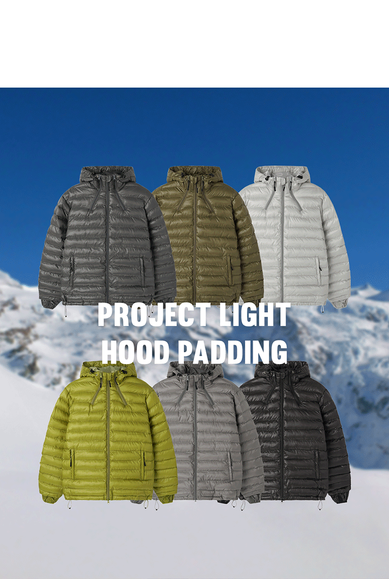 SUMMIT FLEX 輕盈拉鍊造型連帽羽絨外套