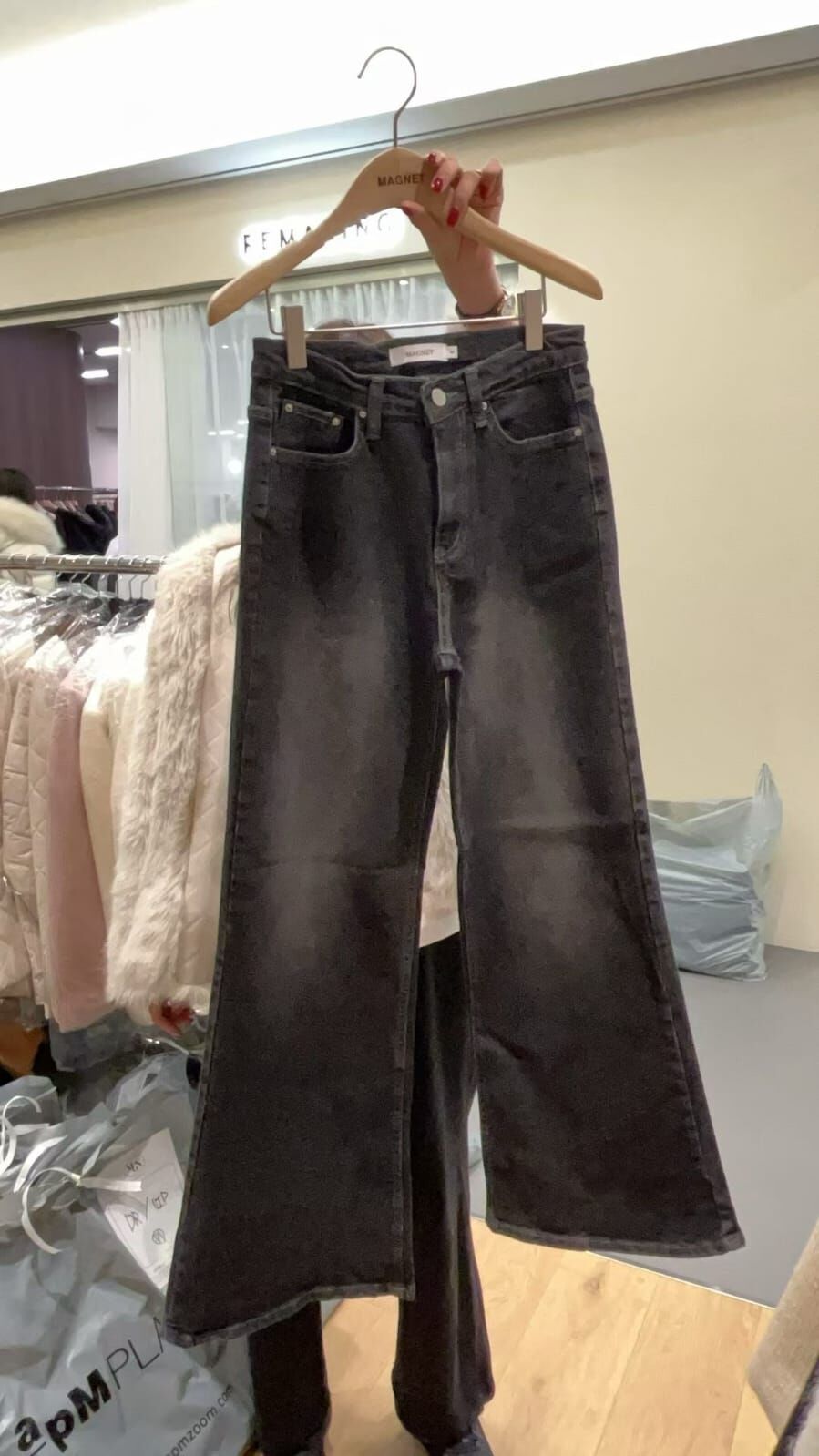 MN5219 百搭水洗易襯牛仔褲(S/M/L)