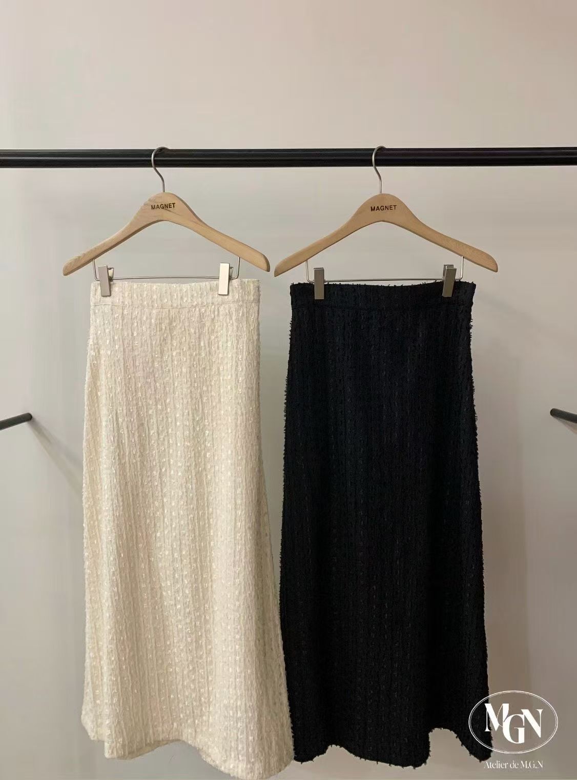 MN5221 直條花邊半身裙