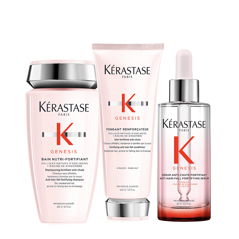 卡詩 雙重防掉髮護理精華套裝 (90ml+200ml+250ml)[平行進口]