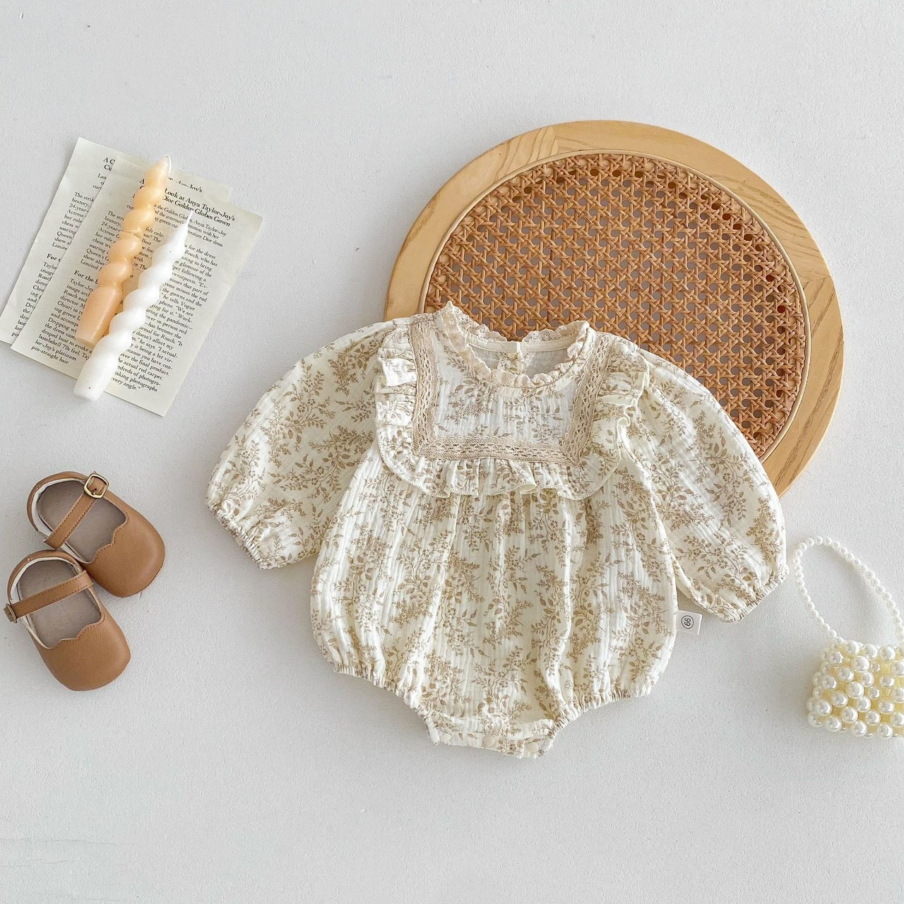 浪漫碎花包屁衣