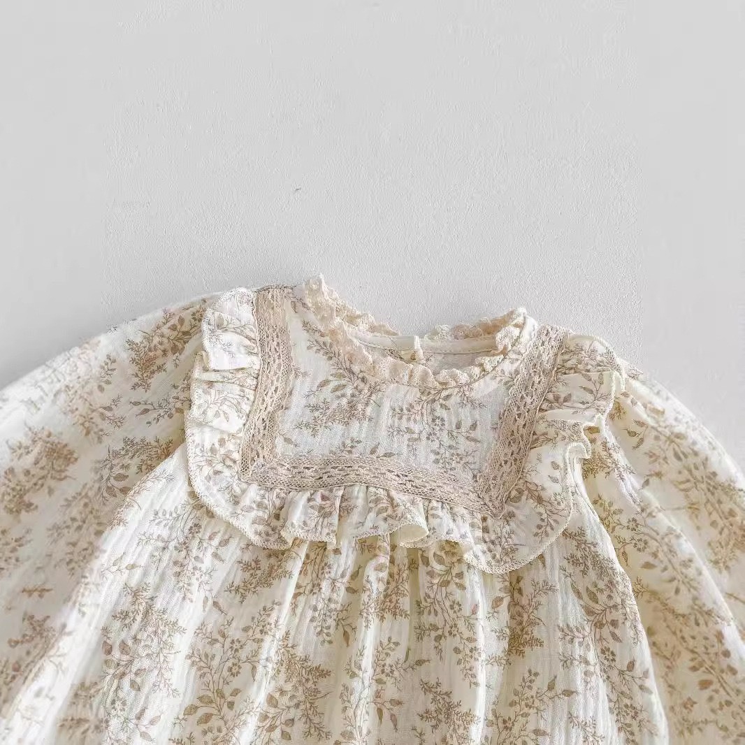 浪漫碎花包屁衣