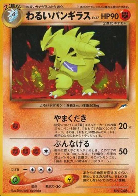 POKEMON JAPANESE VINTAGE NO.248B