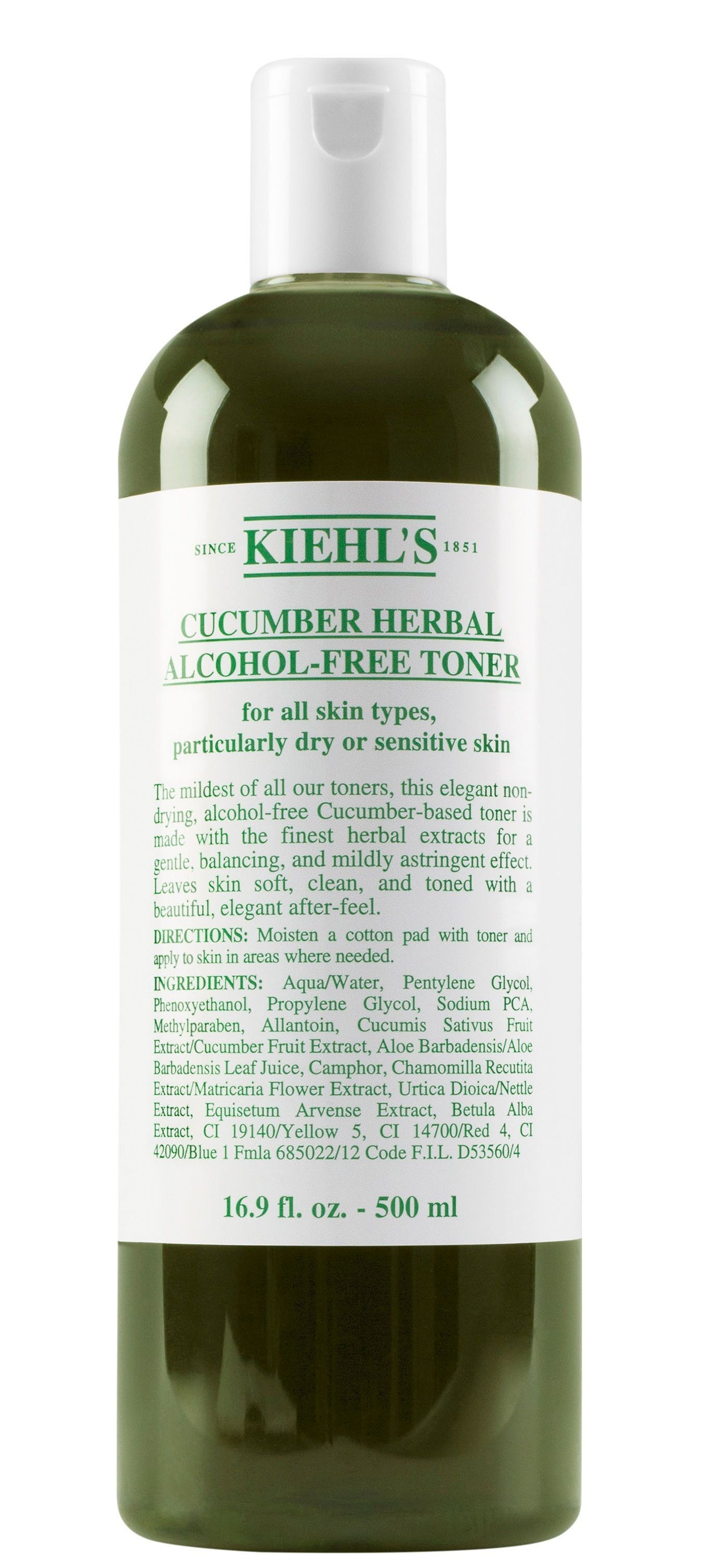 科顏氏 青瓜植物精華爽膚水 500ML(平行進口)（到期日2027年5月）