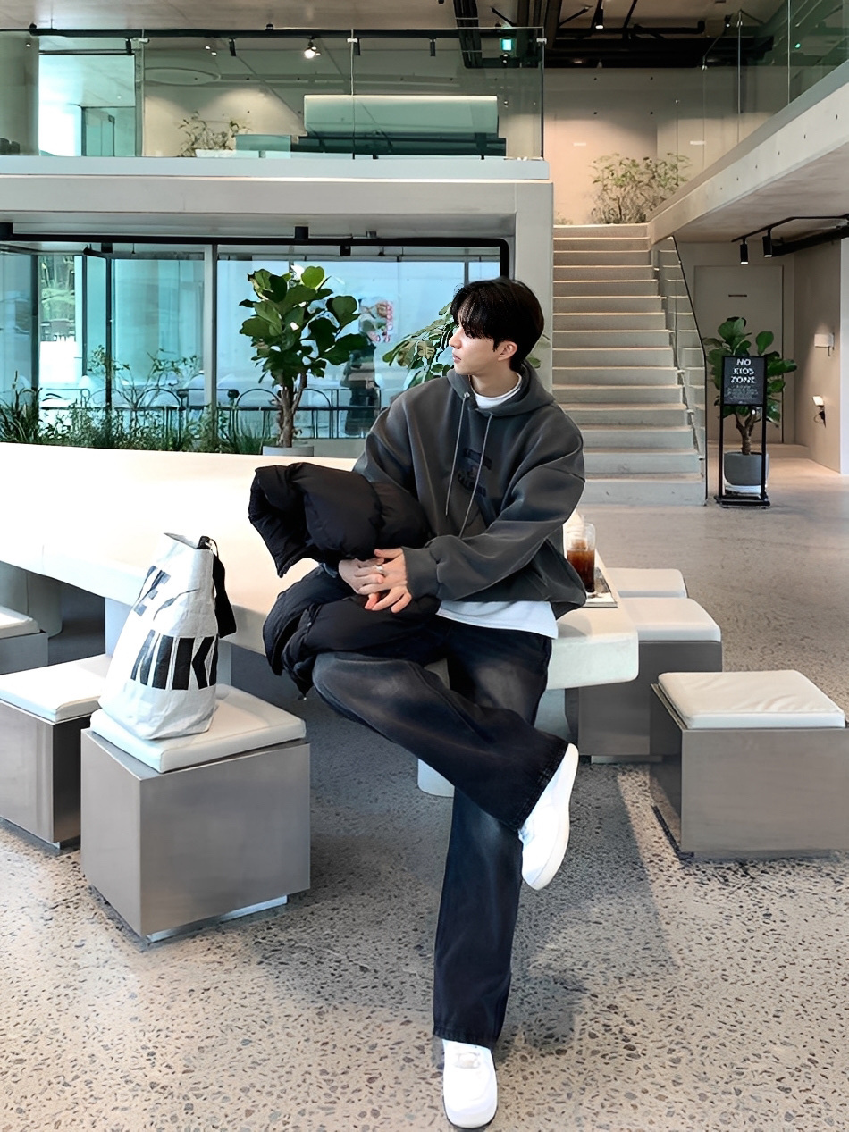 California 國旗 刺繡 連帽 長袖 帽T