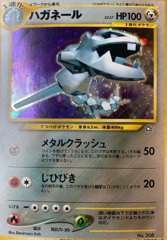 POKEMON JAPANESE VINTAGE NO.208B