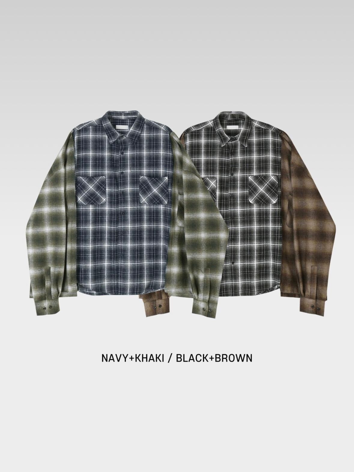 格仔長袖恤衫 S2469