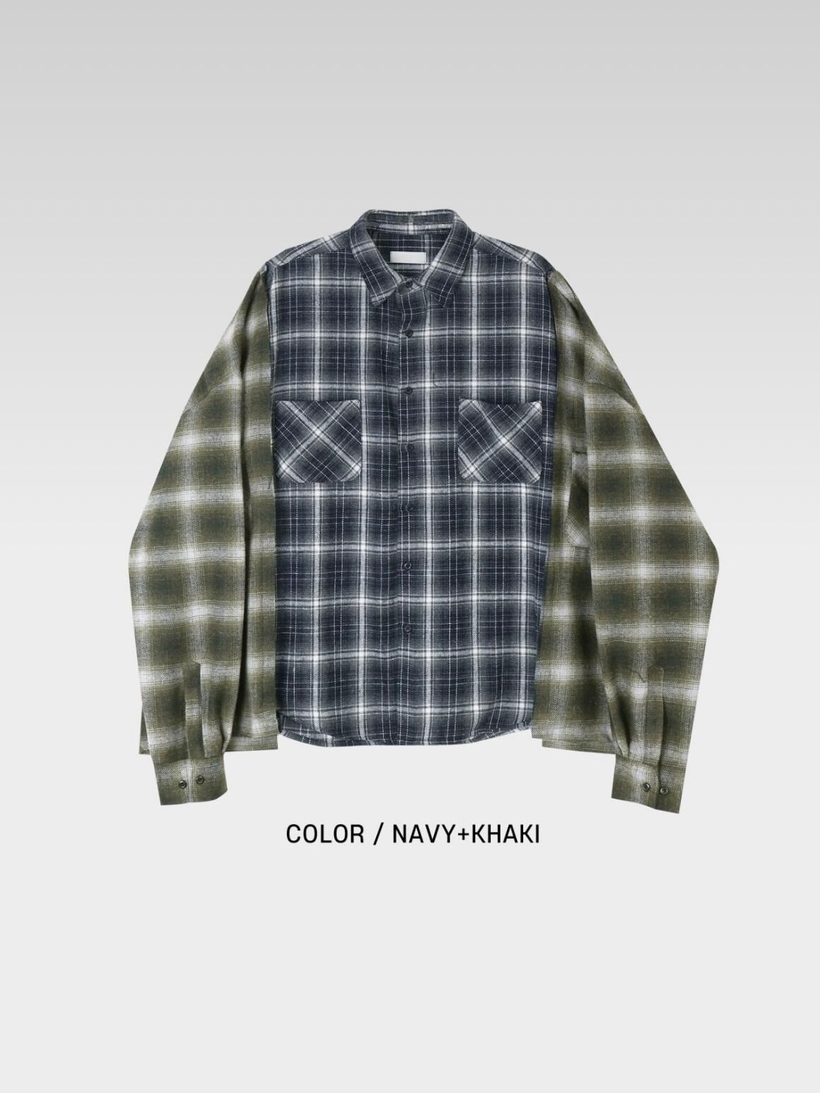 格仔長袖恤衫 S2469