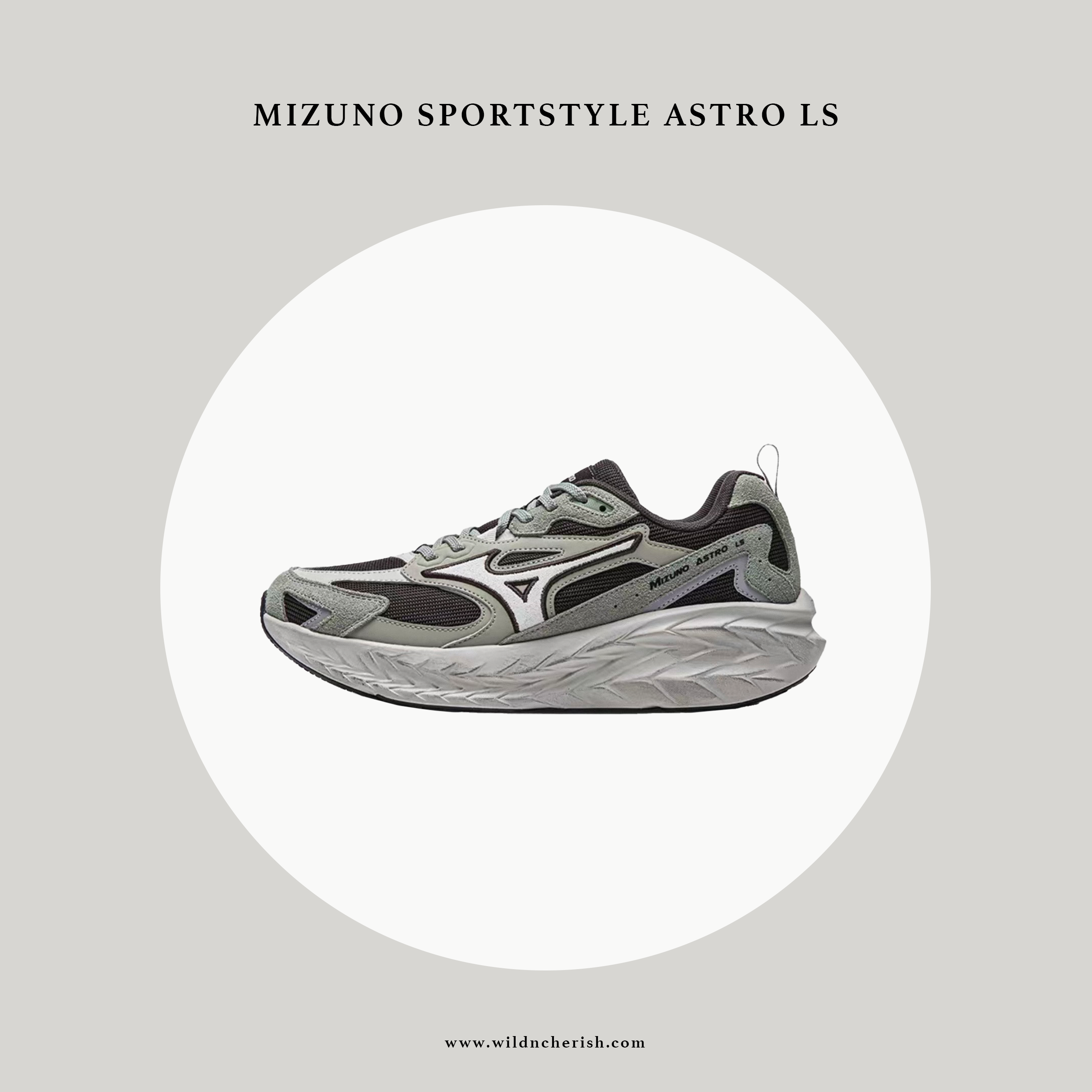 預訂 | Mizuno Sportstyle Astro LS 灰綠色