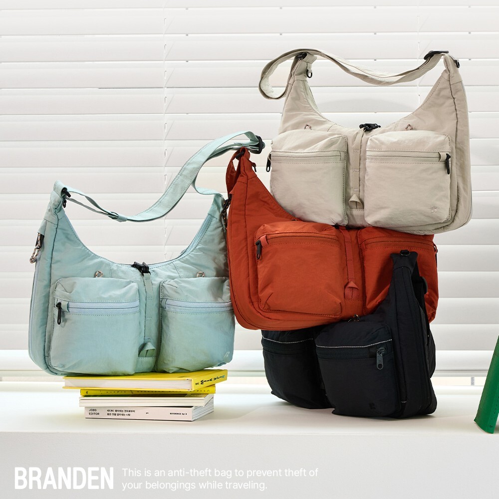 [Branden Safe Plus] Cross Bag | 隨身防盜可擴展斜孭袋