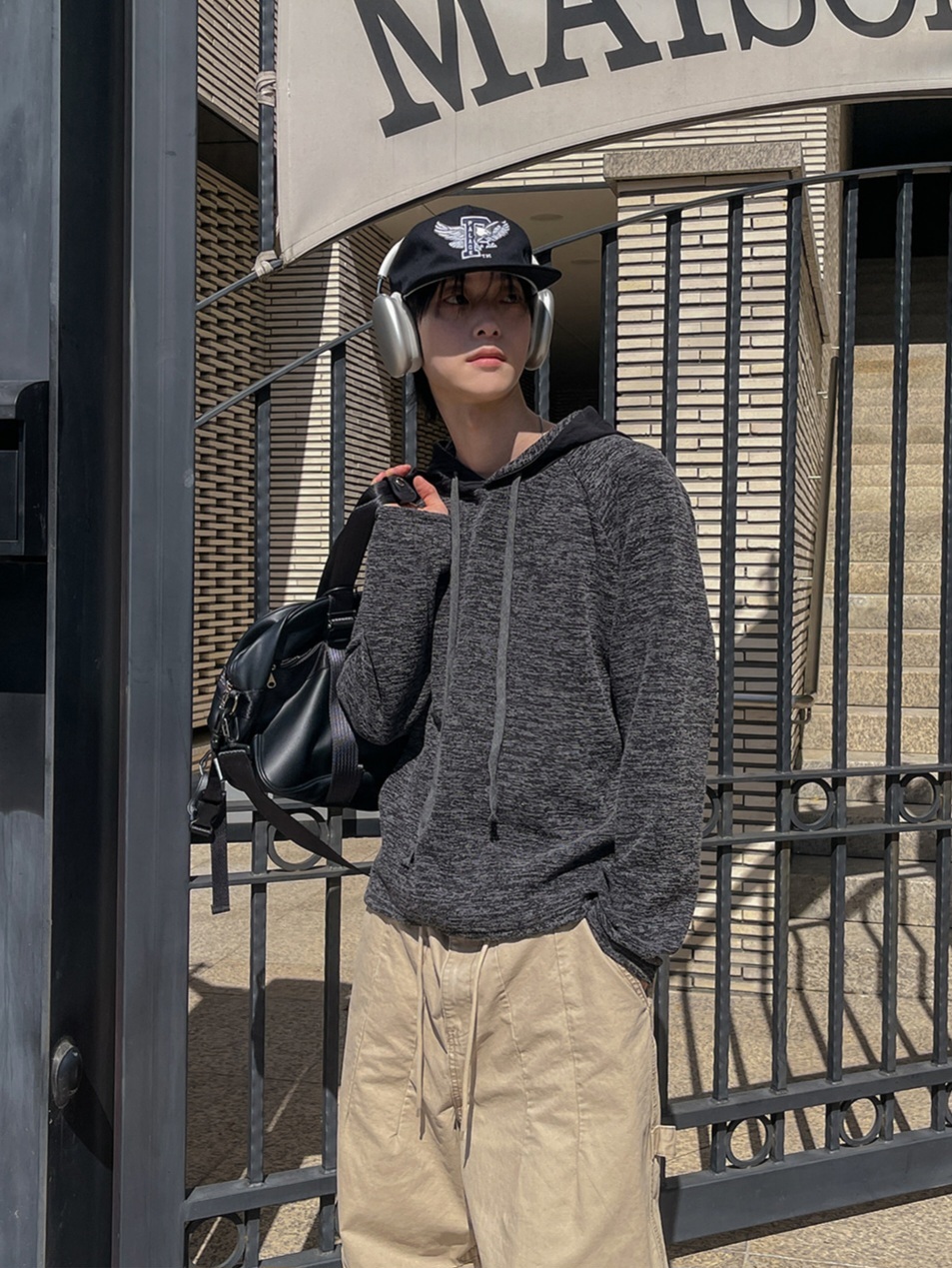 Daford 拼色針織連帽衫