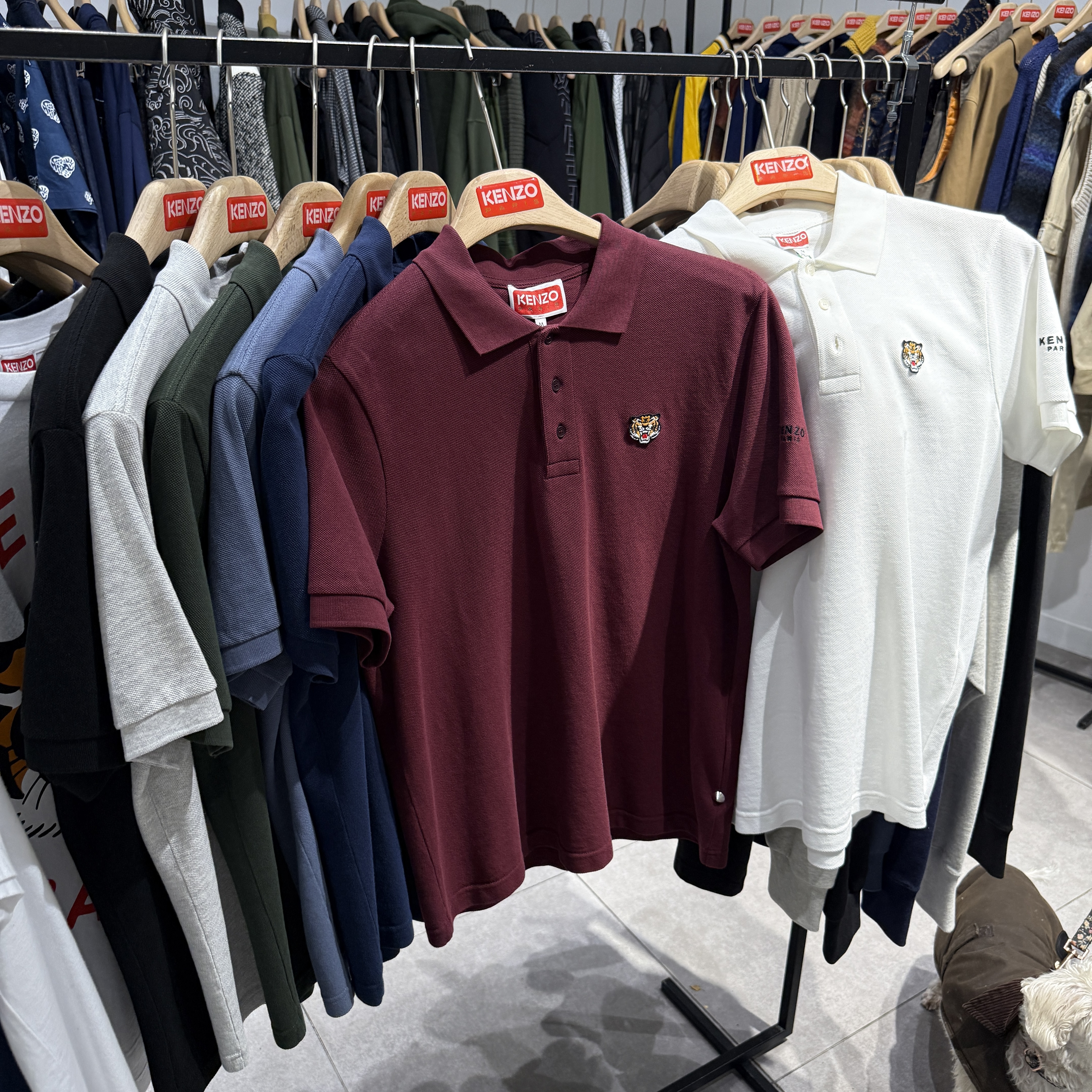 Kenzo MEN Tiger short sleeve Polo T-shirt with side logo 7 colors