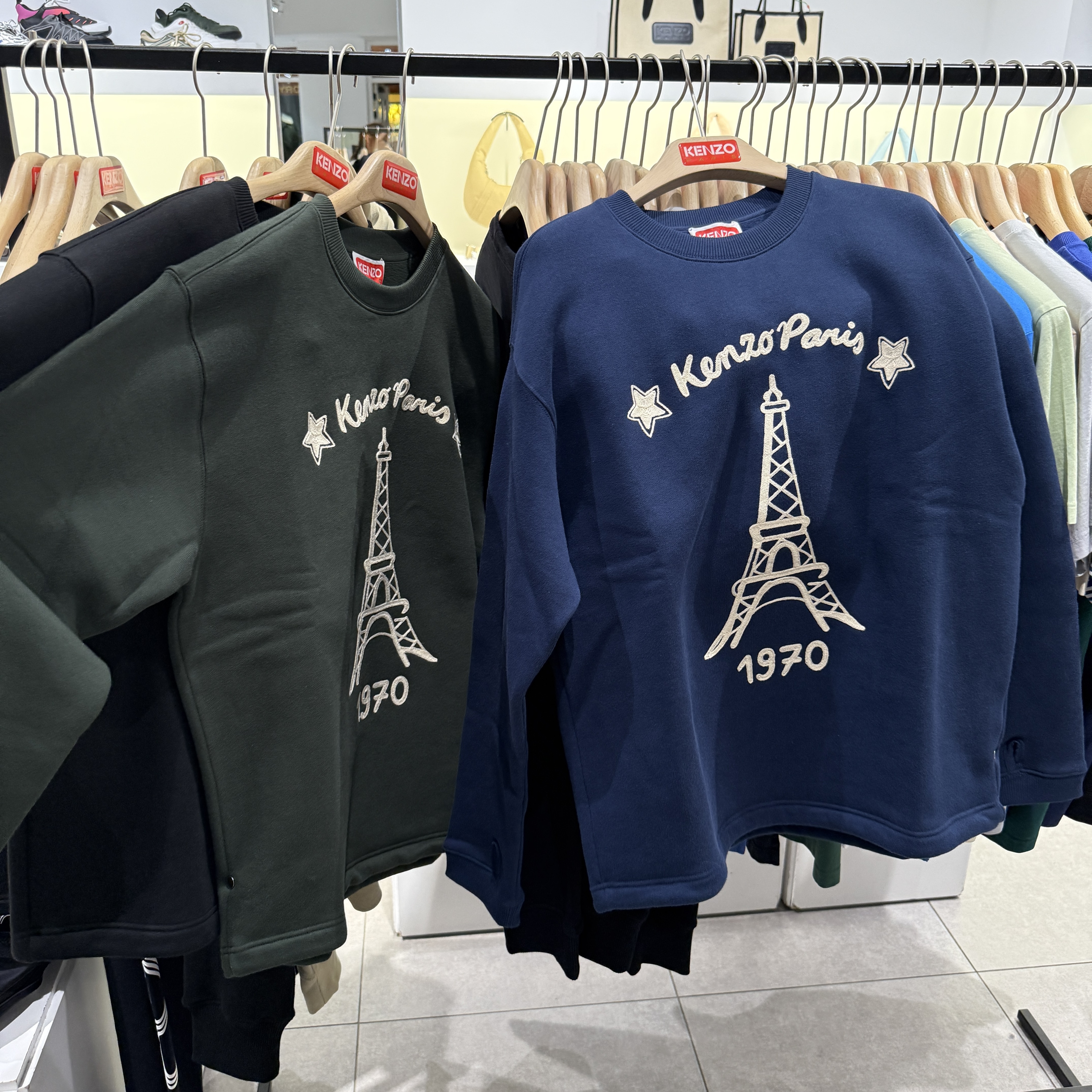 Kenzo MEN Paris crew neck sweatshirt 3 colors