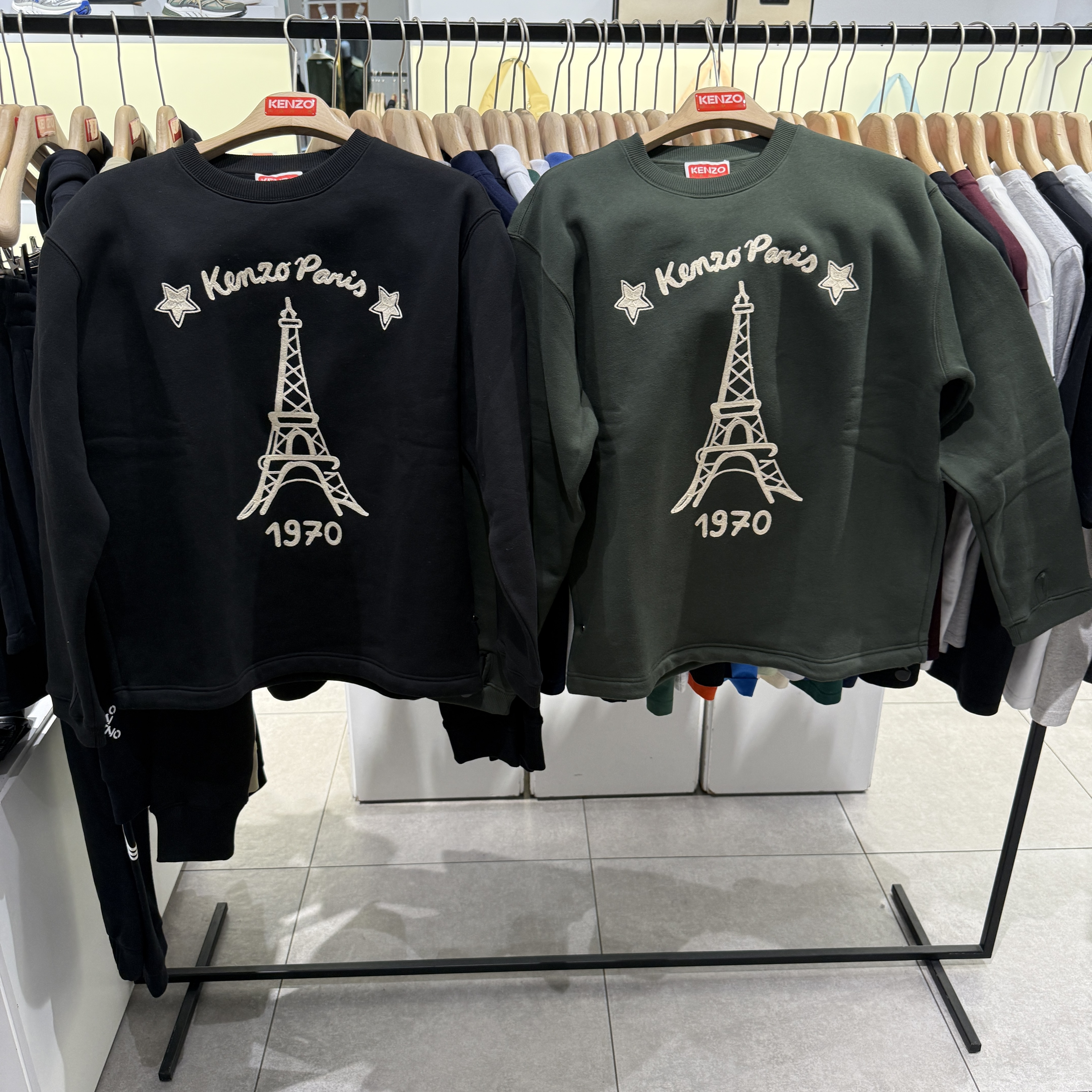 Kenzo MEN Paris crew neck sweatshirt 3 colors