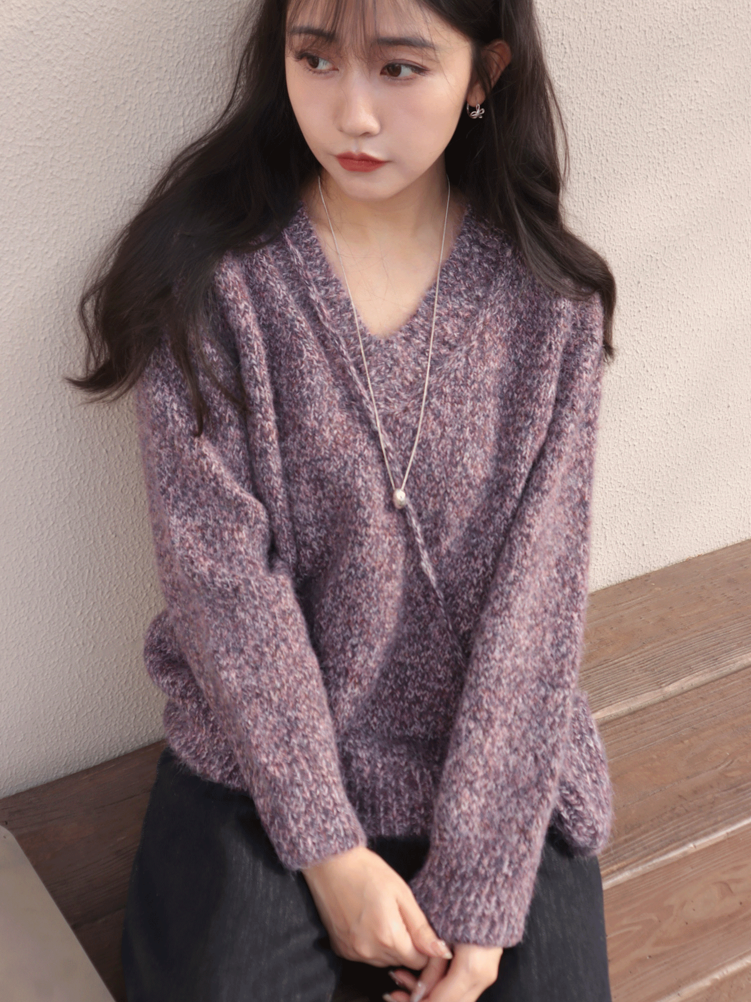 25J108 Supper Q 迷你針織小包包混色混羊毛針織毛衣