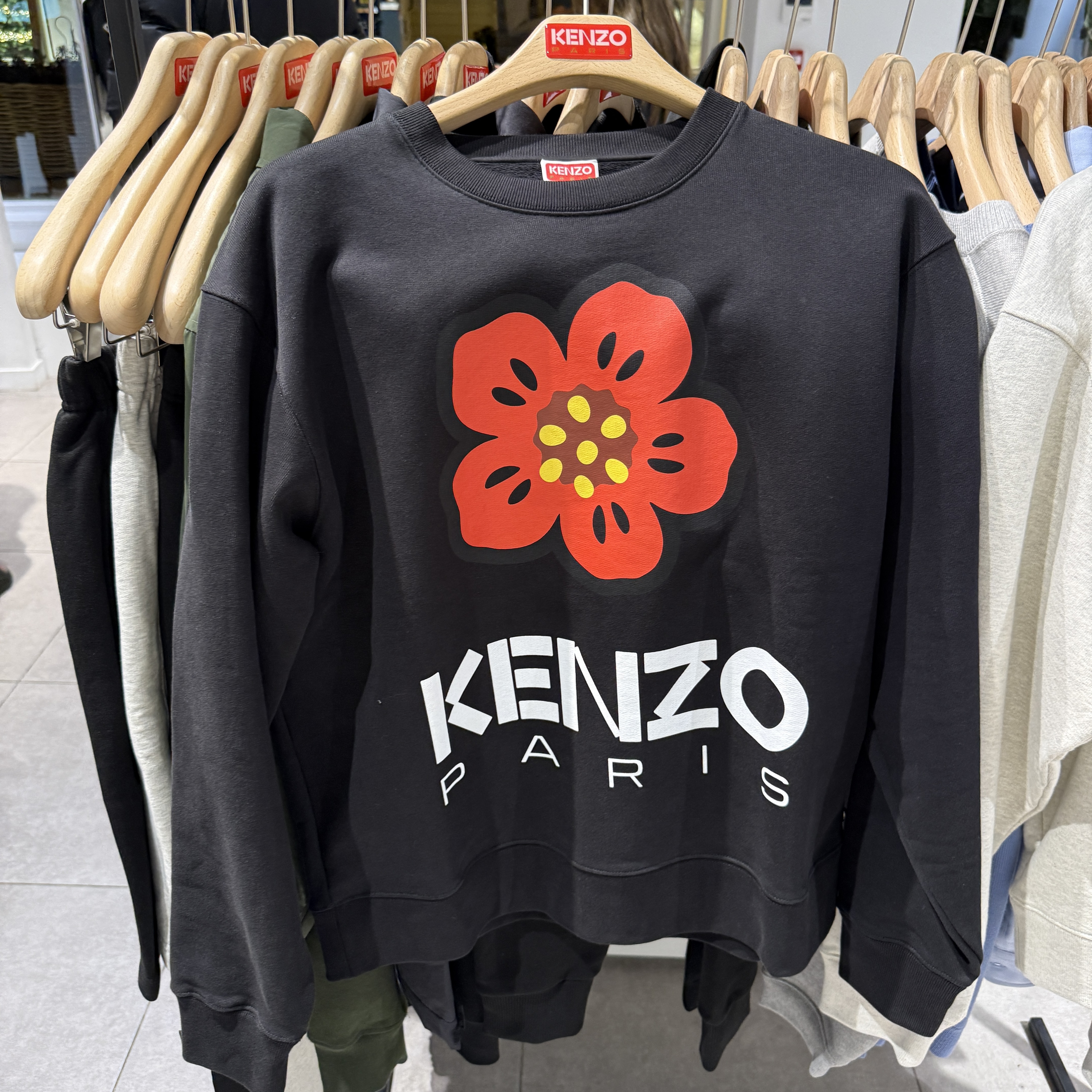 Kenzo MEN Flower crew neck sweatshirt 2colors