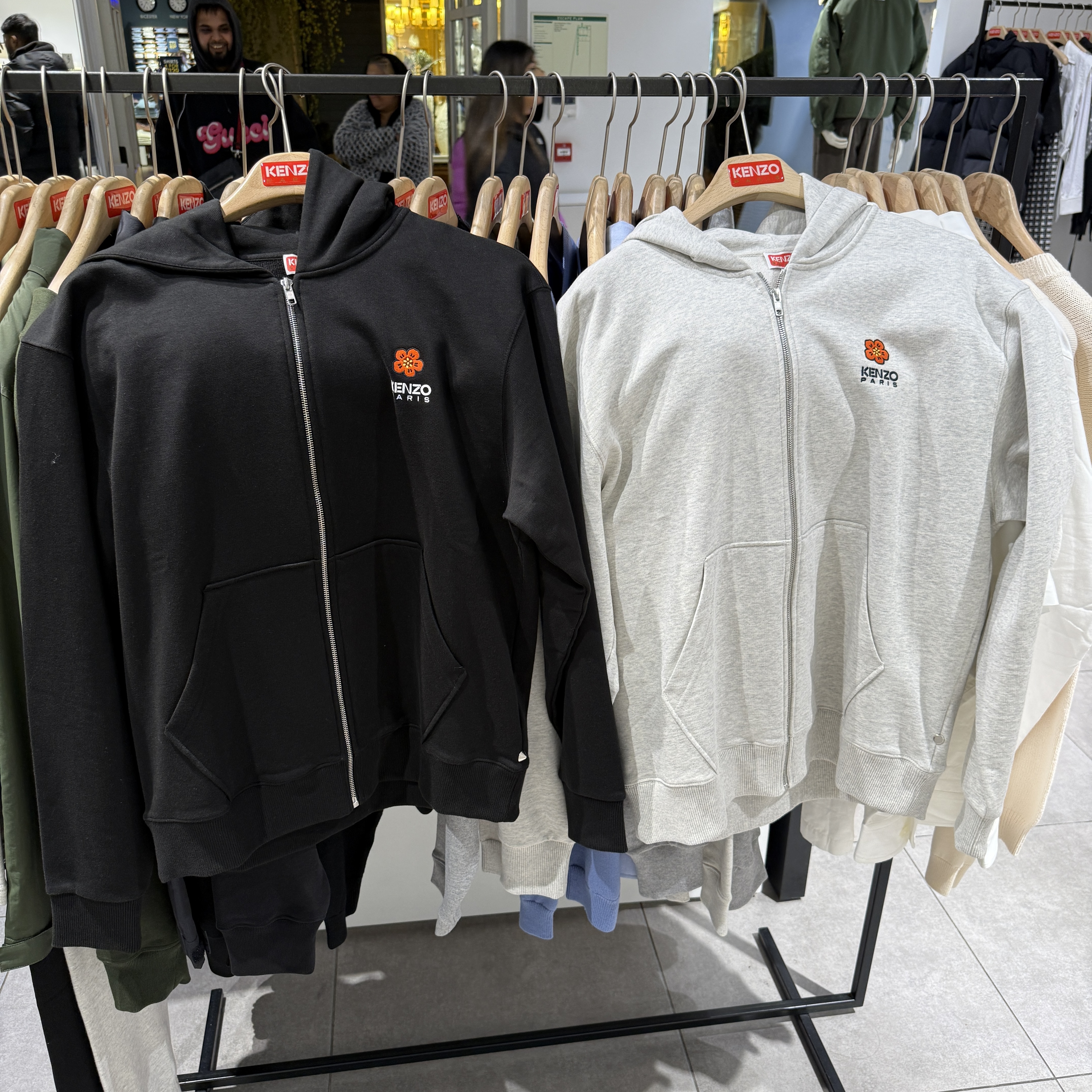 Kenzo MEN Small Flower zip hoodie 2 colors