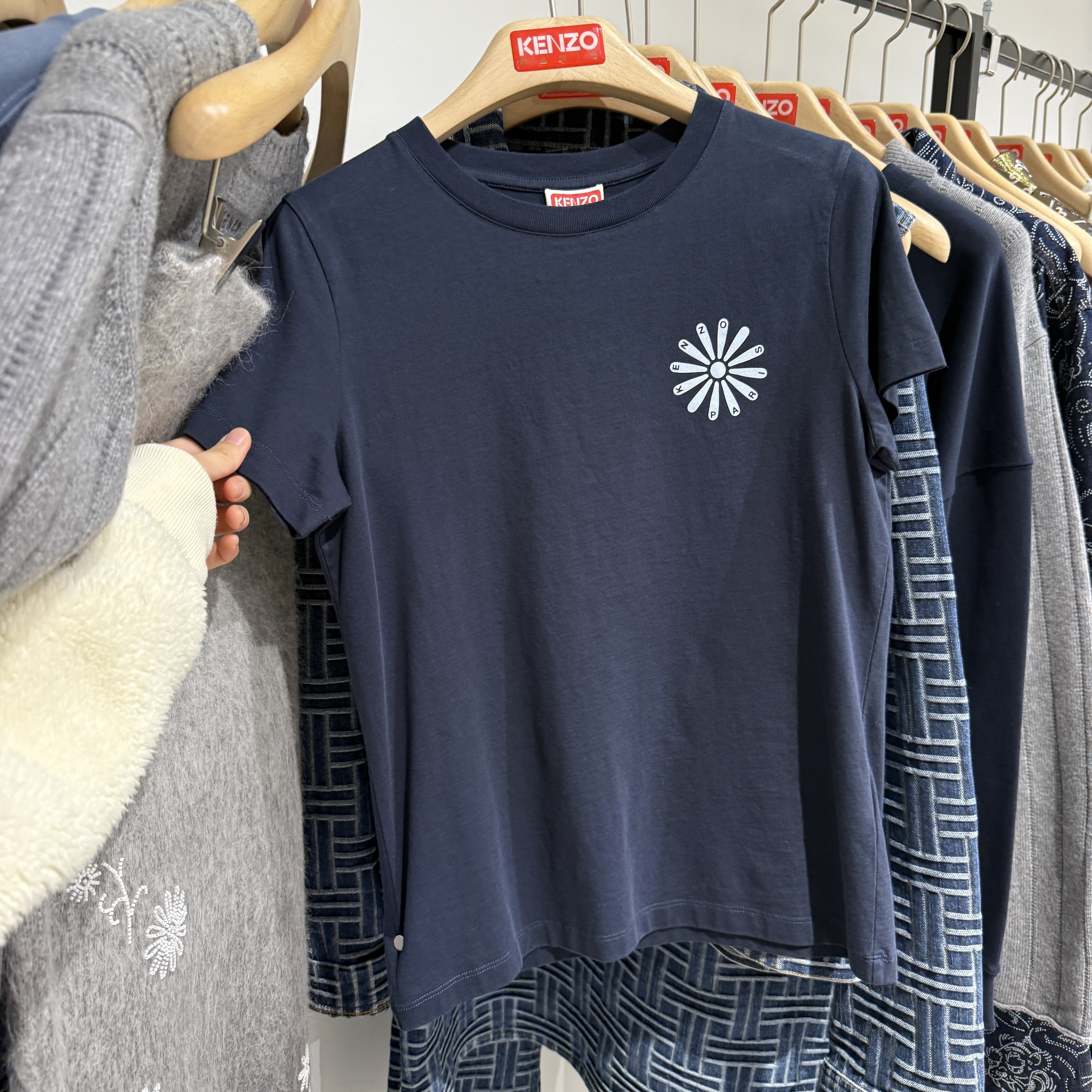 Kenzo WOMEN Daisy short sleeve T-shirt Navy