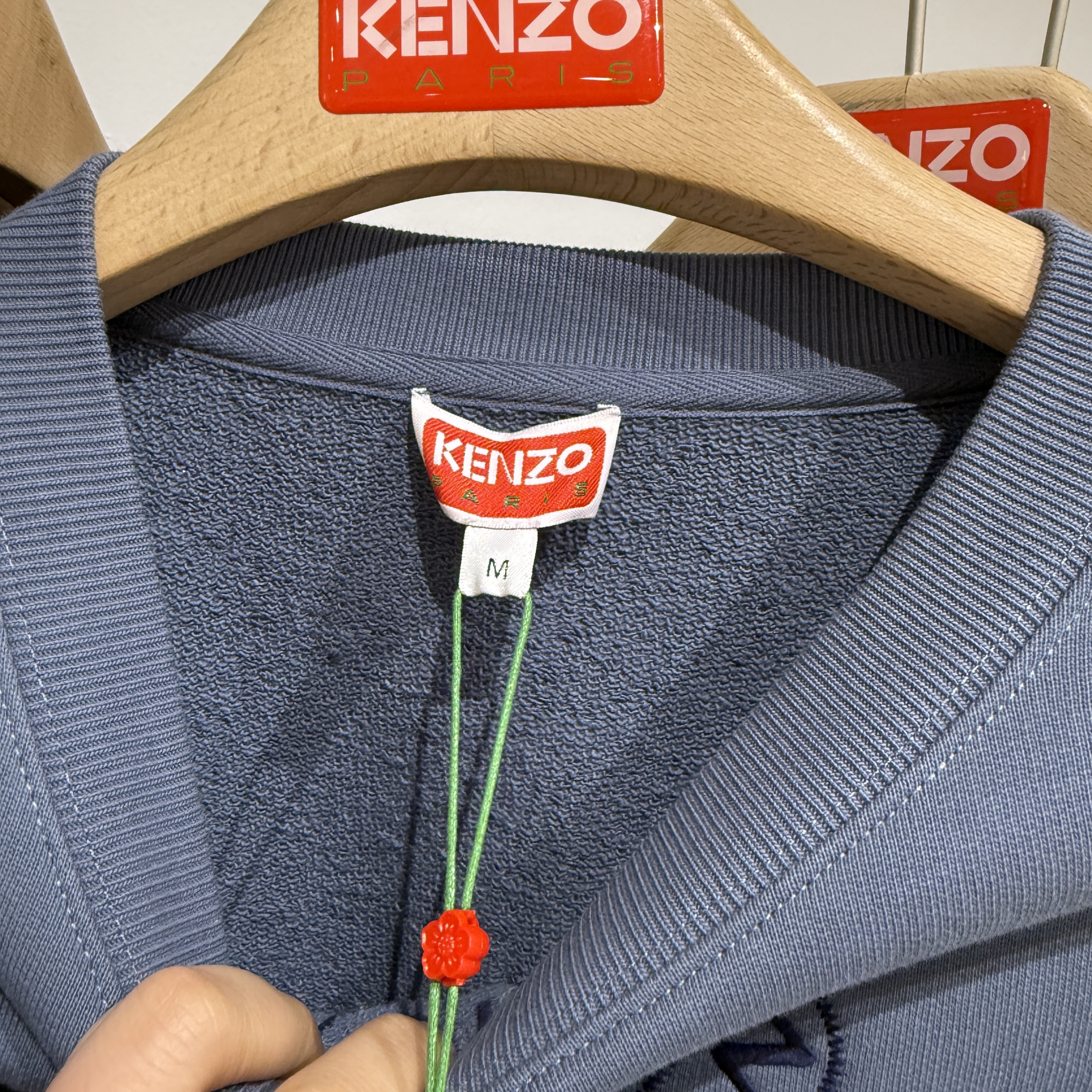 Kenzo WOMEN Daisy Crew neck sweatshirt Blue