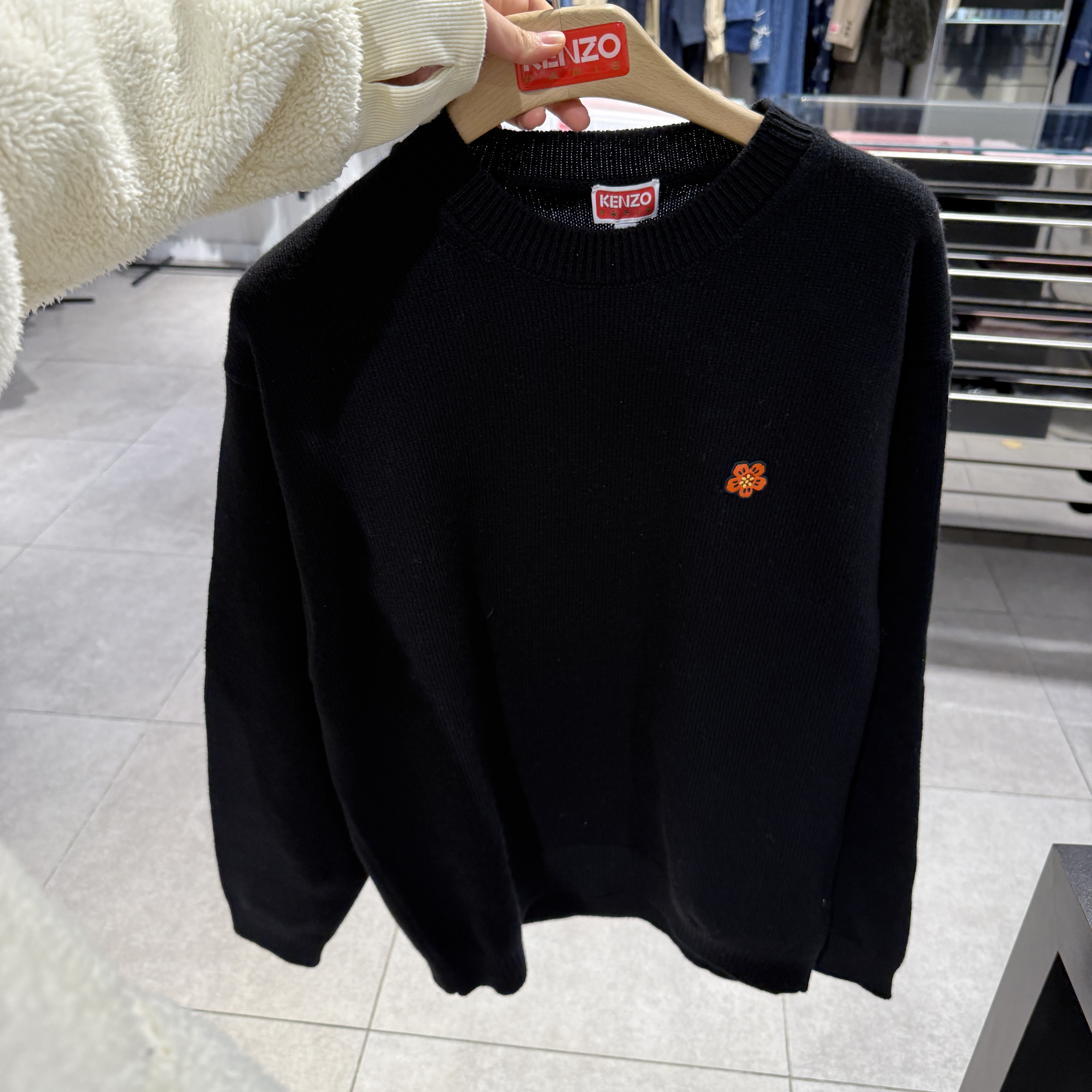 Kenzo MEN Small Flower crew neck Sweater 2 colors